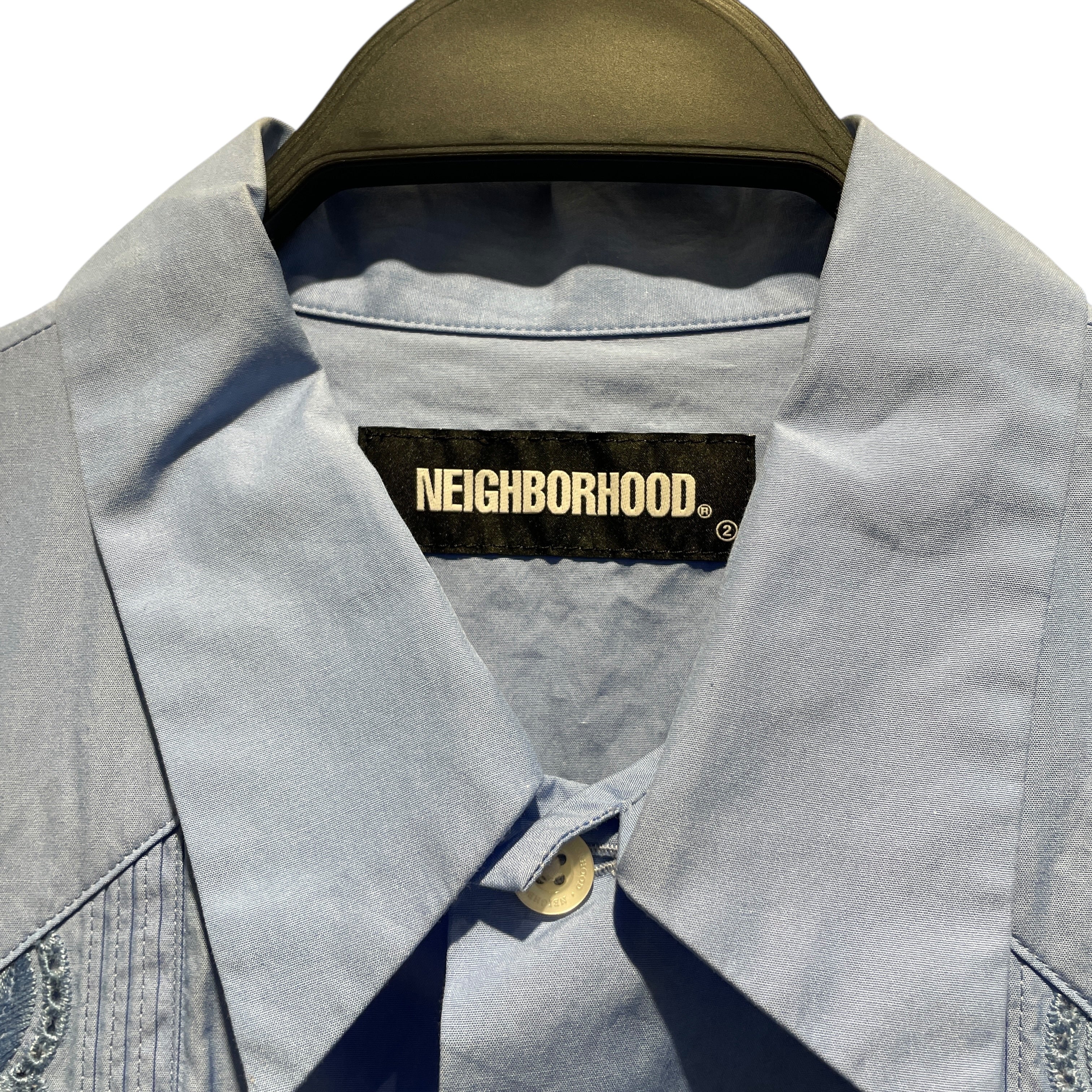 NEIGHBORHOOD/Shirt/S/Cotton/BLU/ view 3