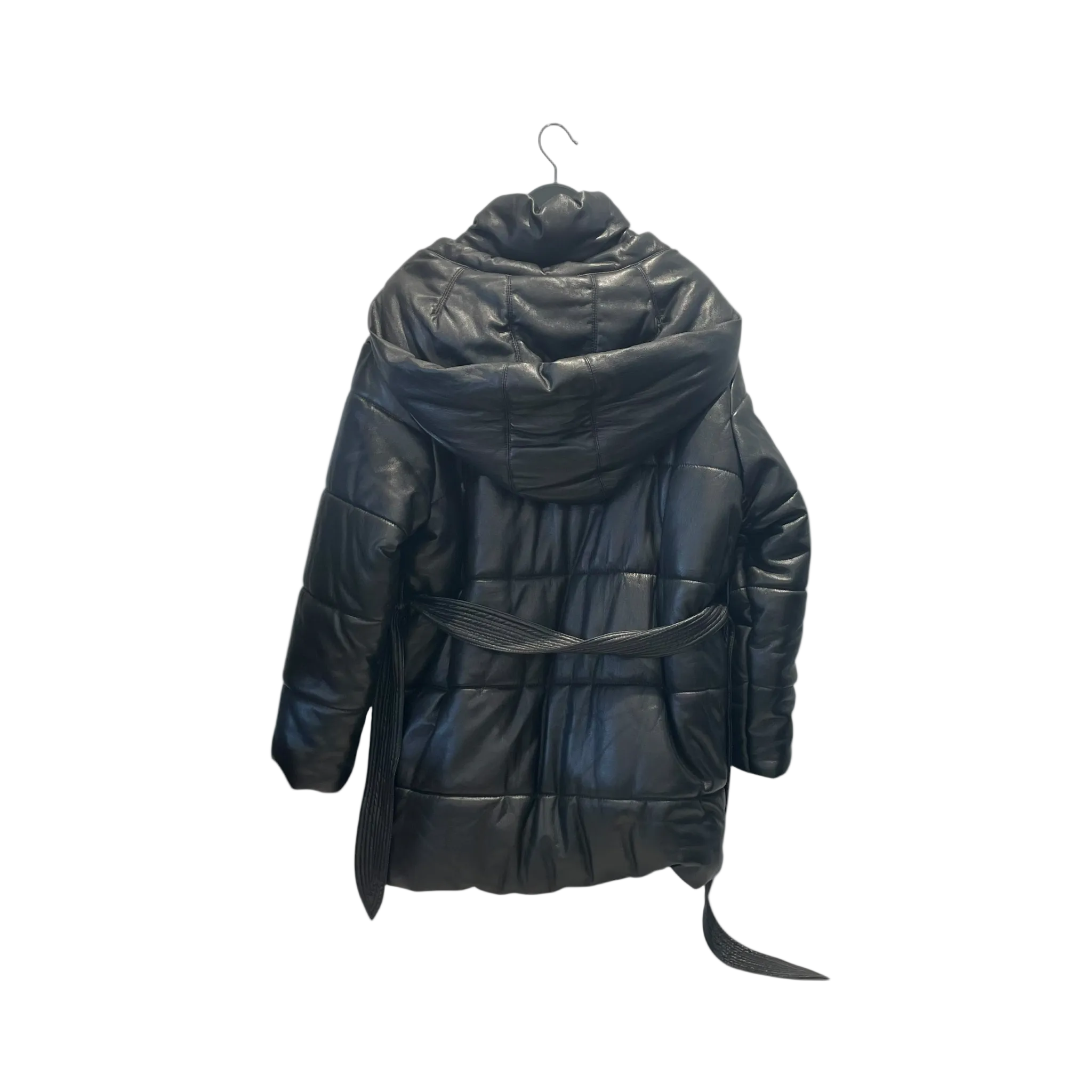 nanushka/Coat/XS/Nylon/BLK/Nanushka Strap Coat view 2