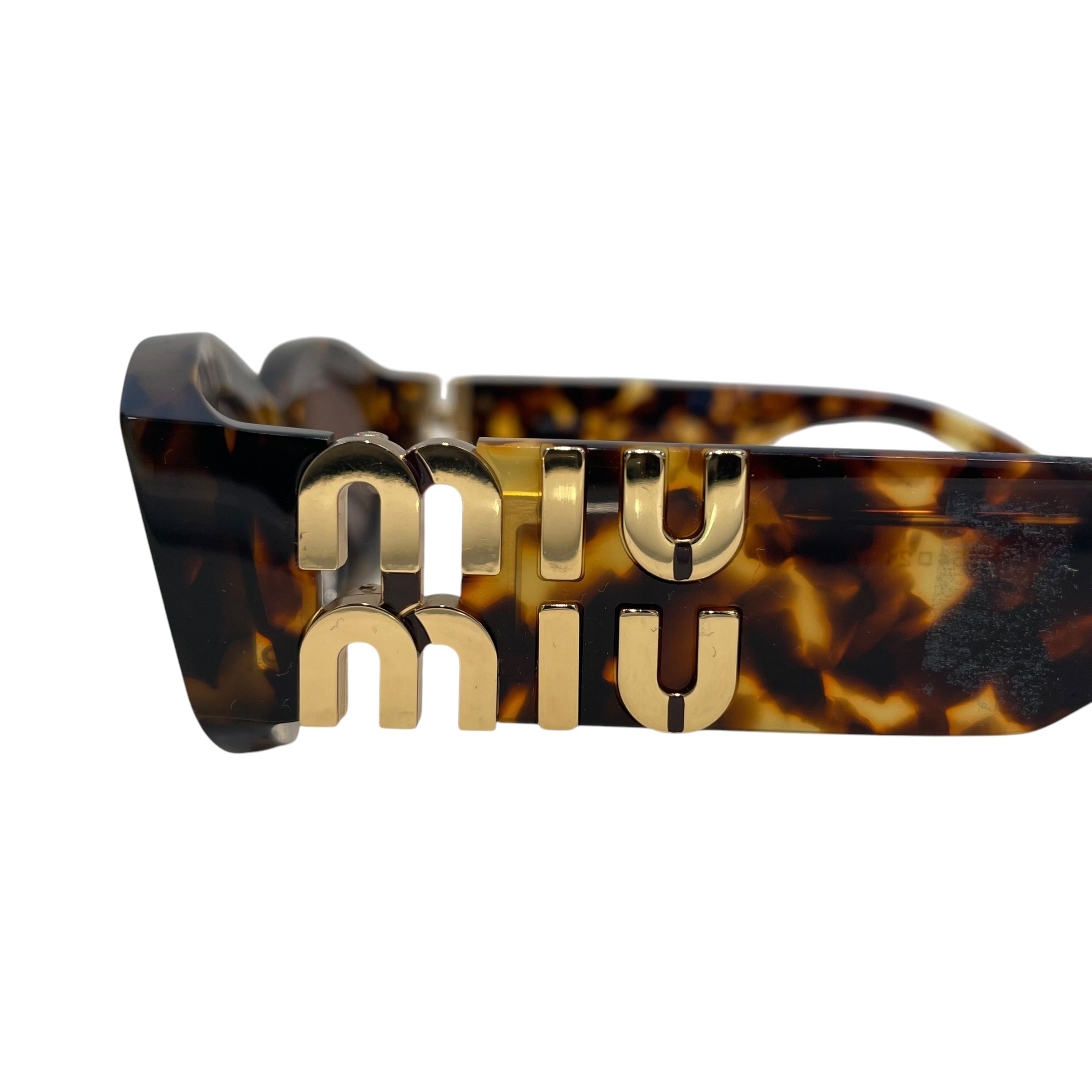 MIU MIU/Sunglasses/Animal Pattern/Tortoiseshell Pattern/BRW/L's/SMU11W/OVAL SHAPE view 3