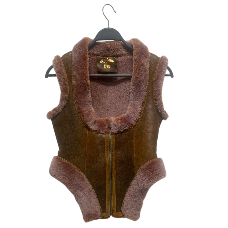 Jean Paul Gaultier/Vest/40/Fur/BRW/JPG x KNWLS Shearling