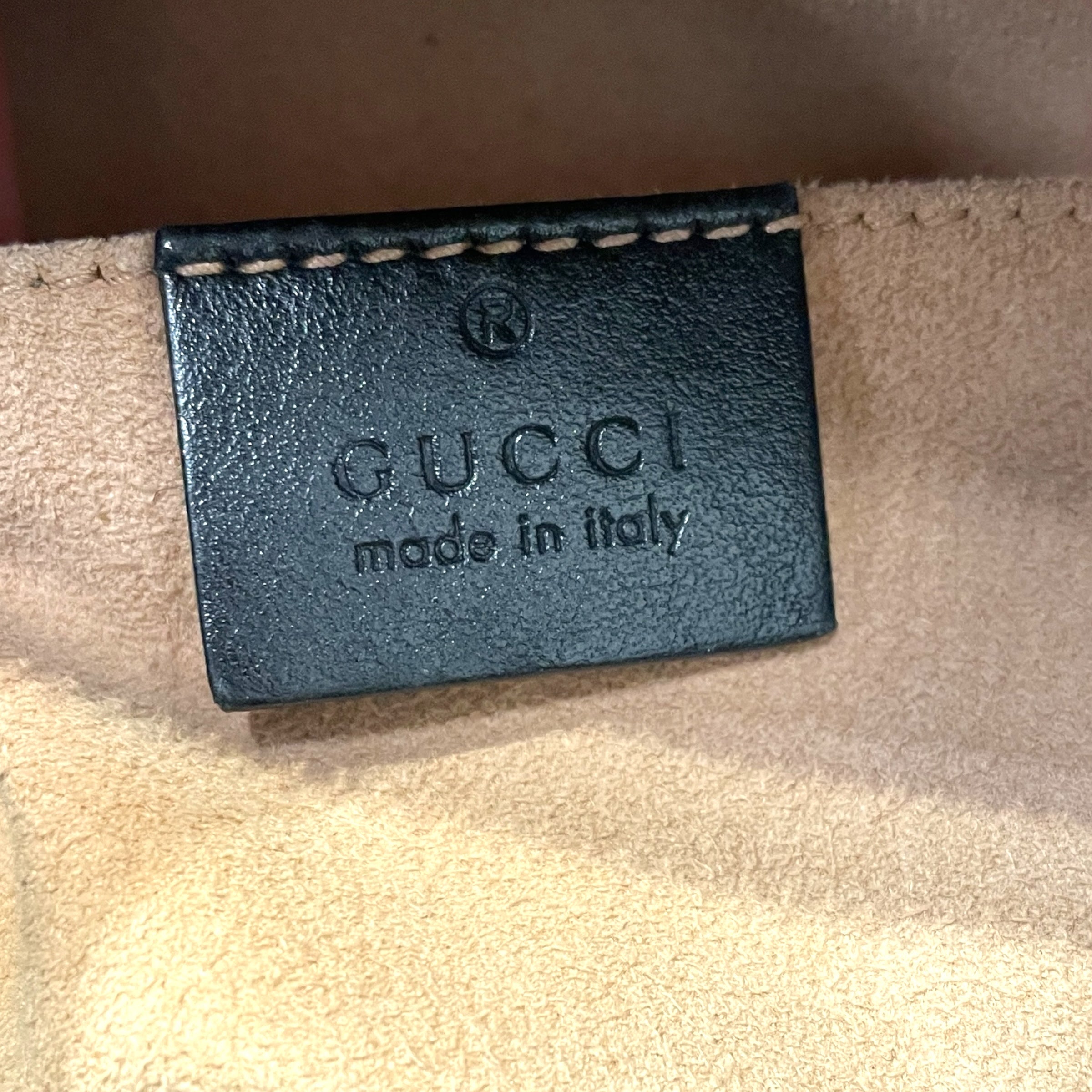 GUCCI/Backpack/Leather/BLK/Double GG marmont view 5