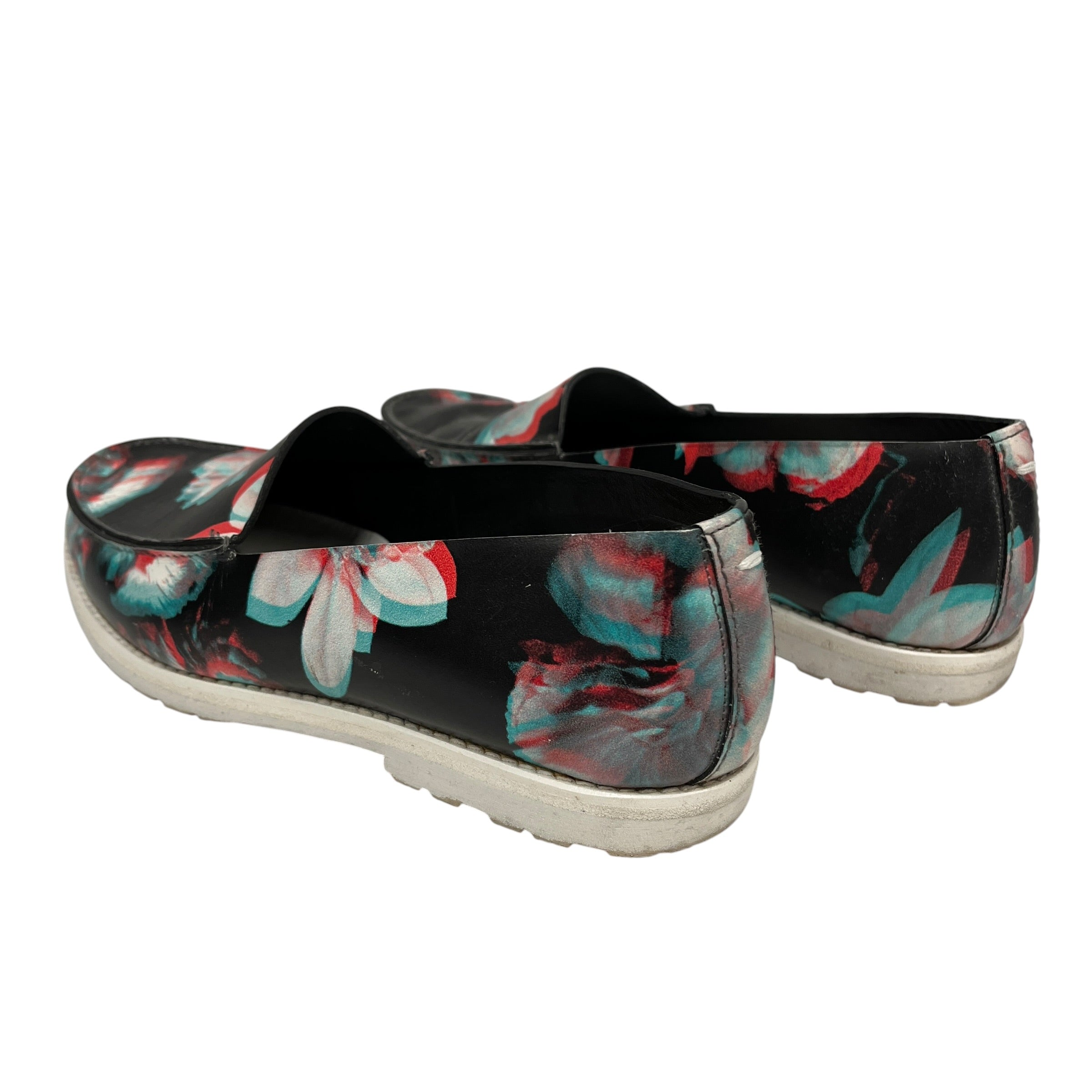 Maison Margiela/Low-Sneakers/EU 35.5/Floral Pattern/Leather/BLK/SLIP ON / INFRARED FLOWERS view 2