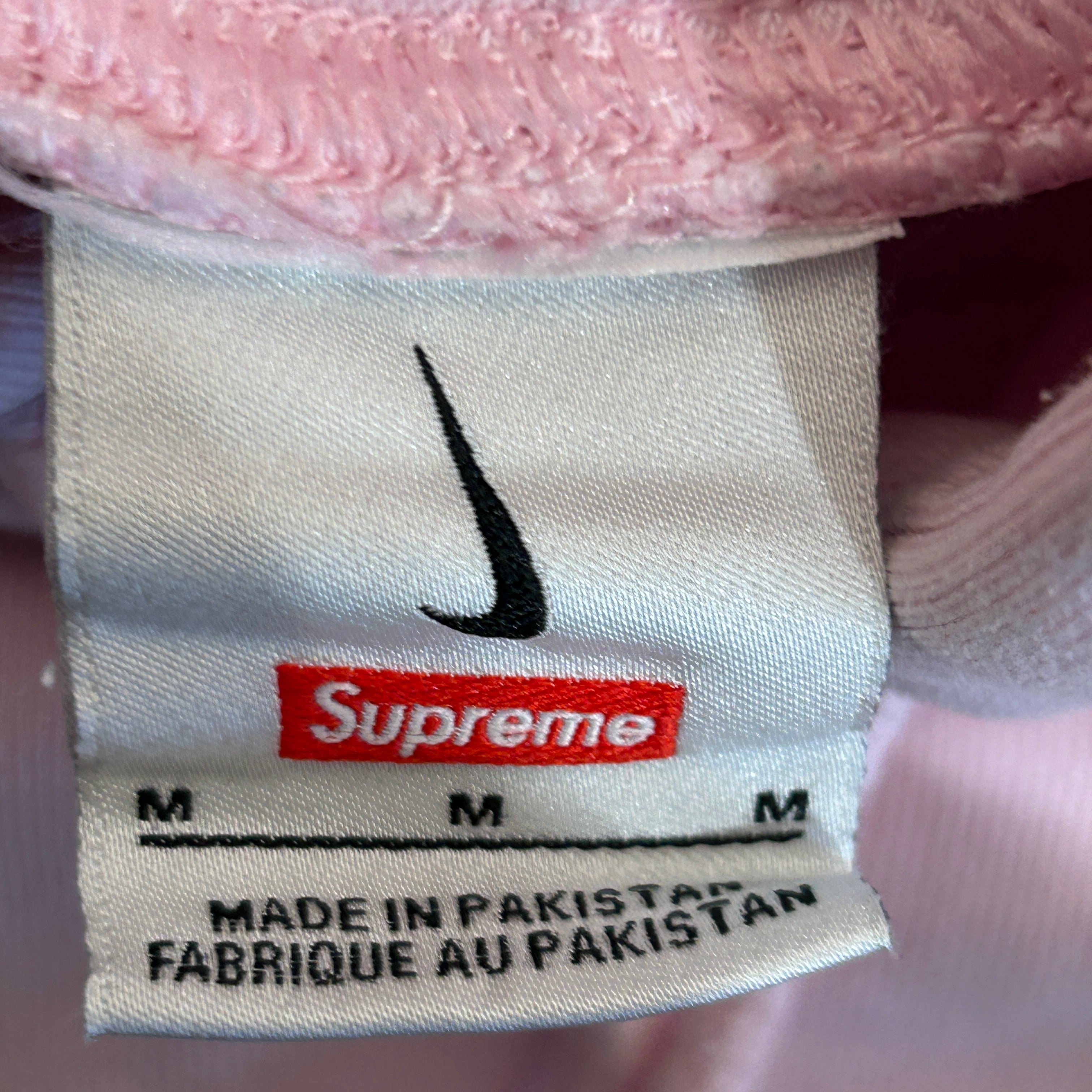 NIKE/Supreme/Hoodie/M/Cotton/PNK/Sleeve Logo view 4