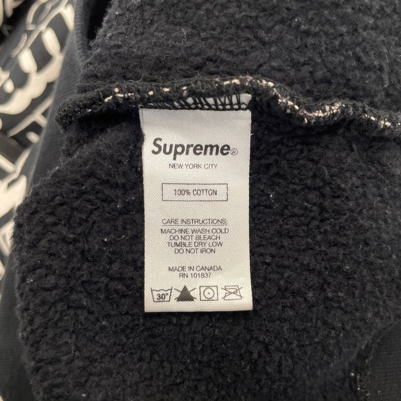 Supreme/HYSTERIC GLAMOUR/Hoodie/L/All Over Print/Cotton/BLK/