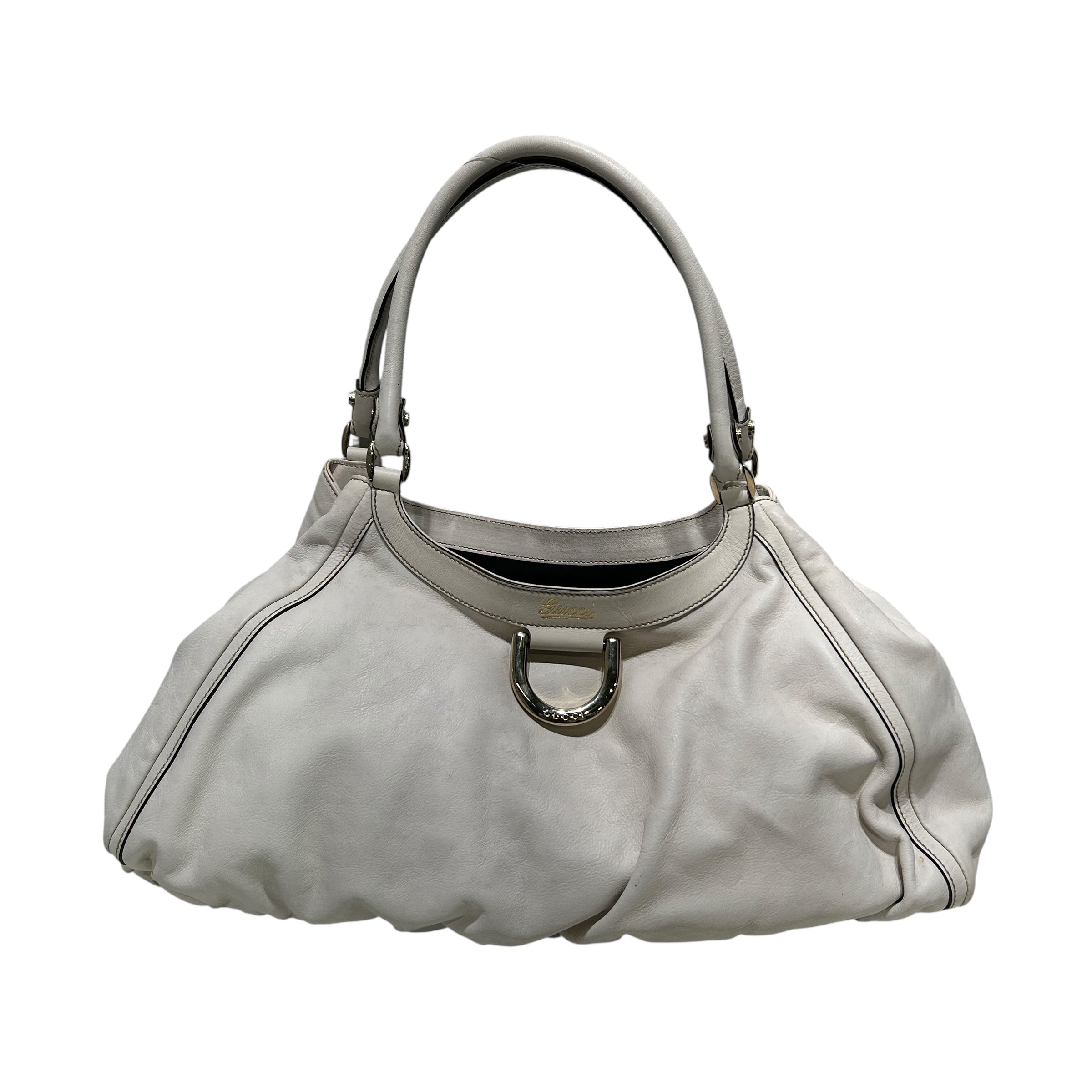 GUCCI/Hand Bag/Leather/WHT/RING HOBO BAG view 1
