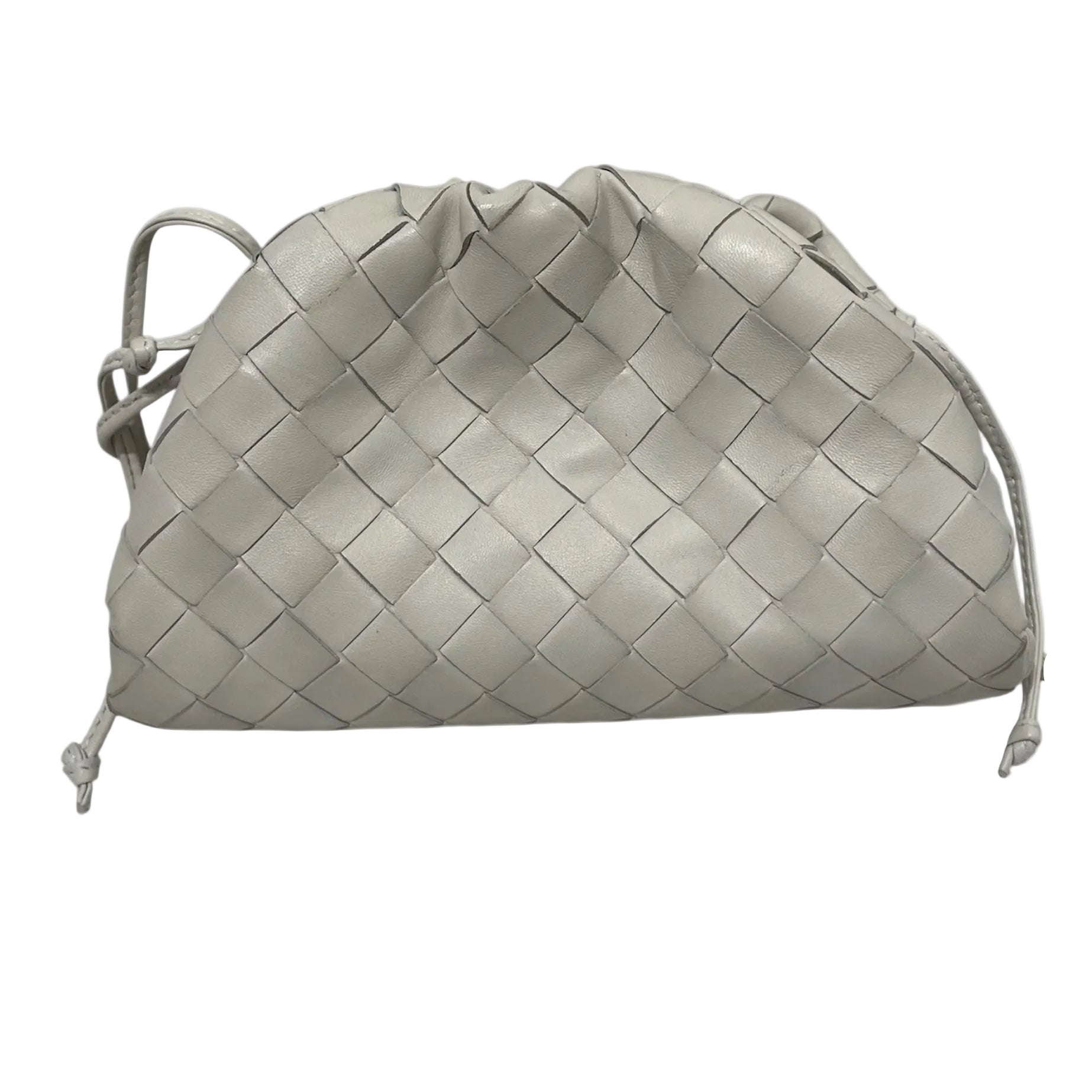 BOTTEGA VENETA/Cross Body Bag/Leather/WHT/MICRO POUCH view 1