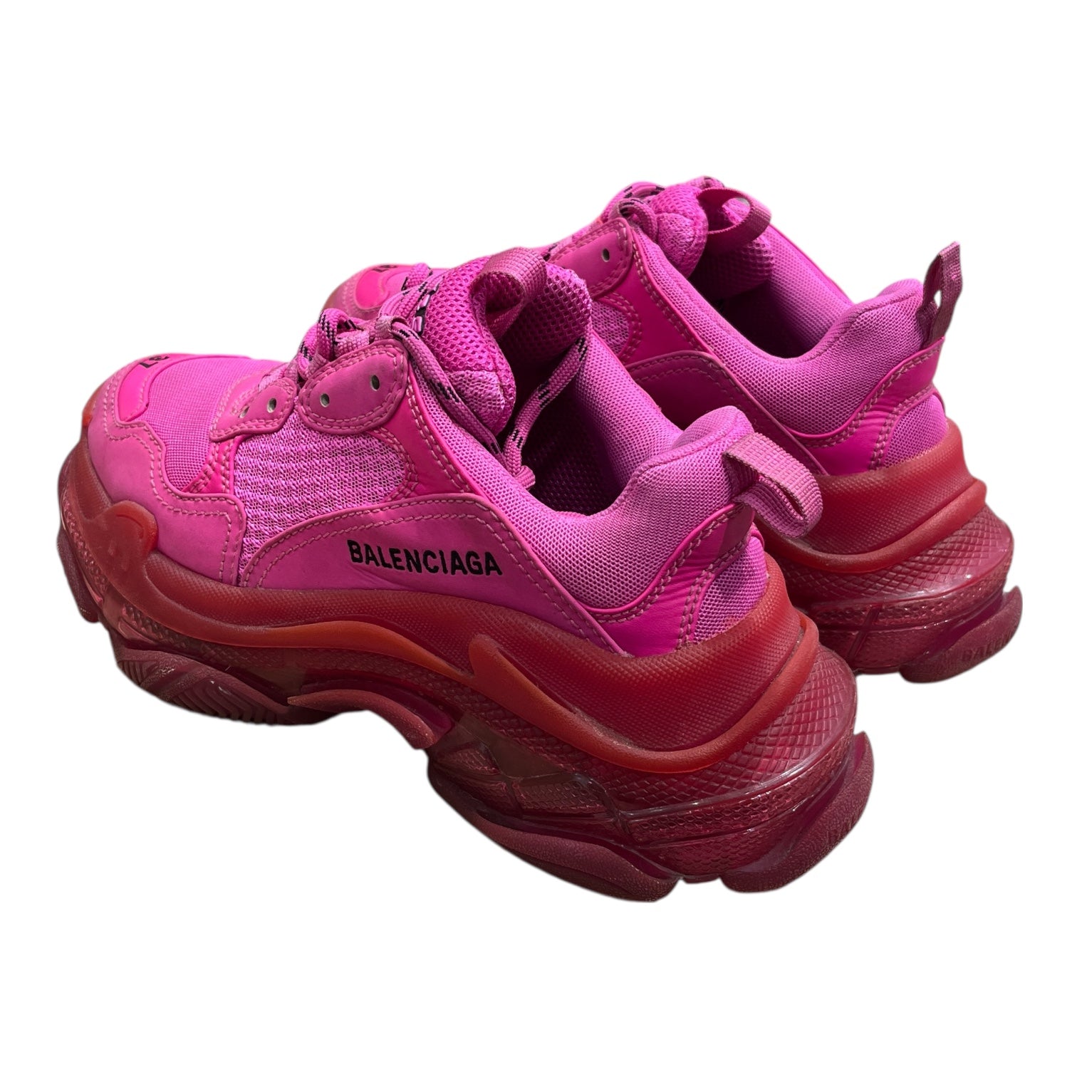 BALENCIAGA/Low-Sneakers/EU 37/Cotton/PNK/TRIPLE S view 2