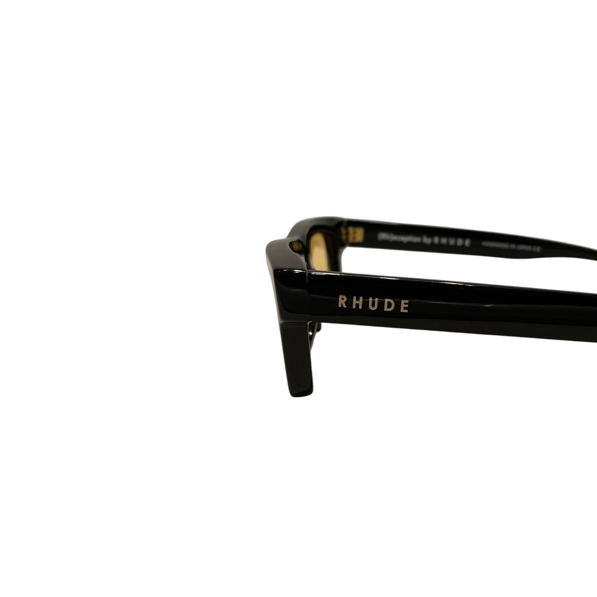 RHUDE/Sunglasses/Plastic/BLK/M's/Yellow Tint view 3