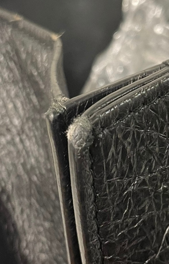 BALENCIAGA/Bag/Leather/BLK/crushed leather view 10