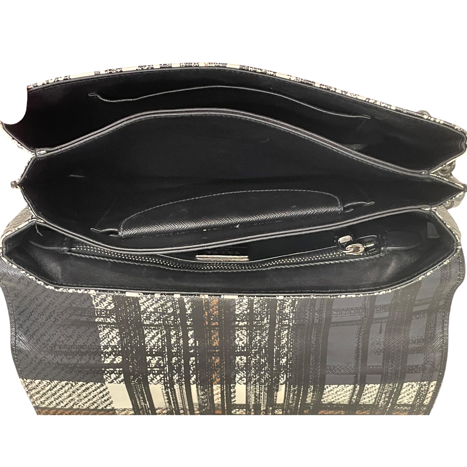 PRADA/Cross Body Bag/Stripe/Leather/MLT/SAFFIANO LEATHER CHAIN STRAP view 5