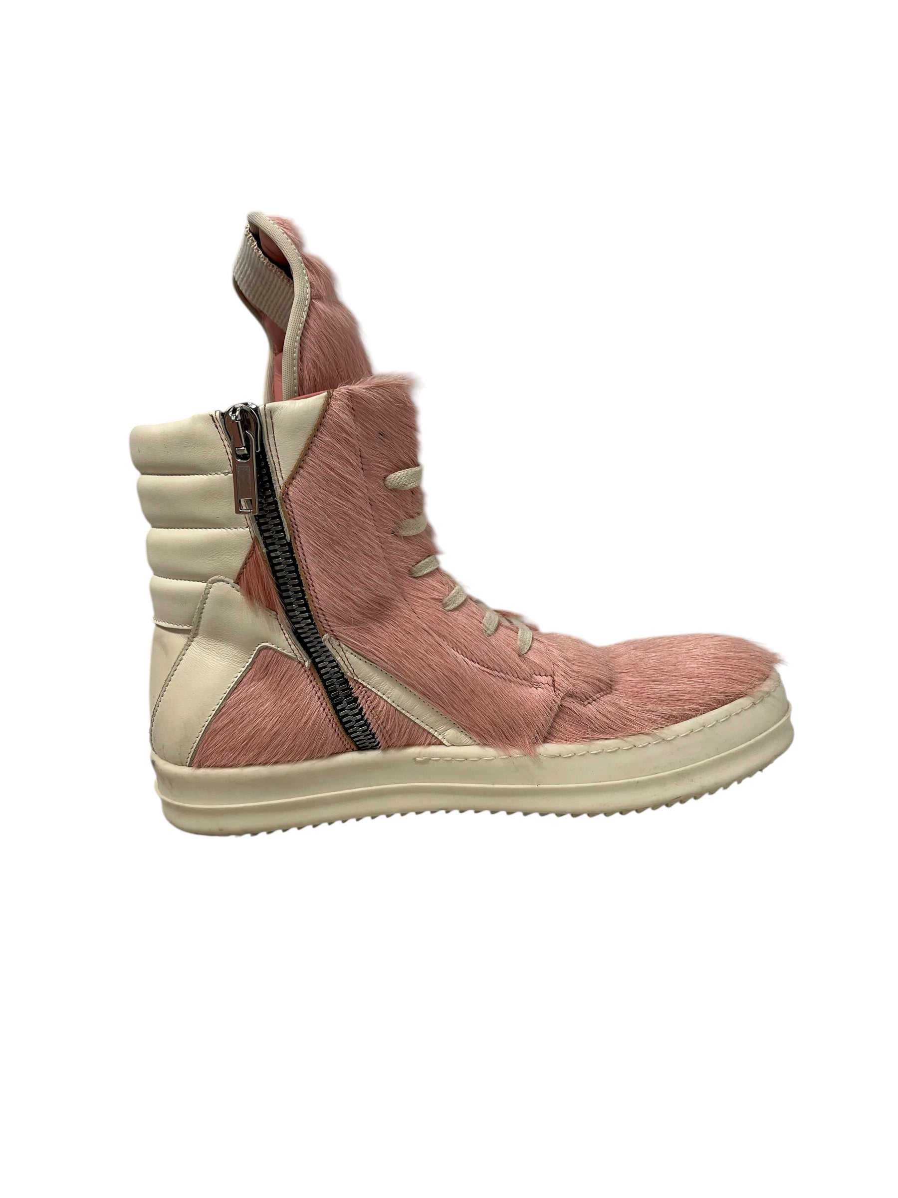 Rick Owens/Hi-Sneakers/EU 42/PNK/PONYHAIR GEOBASKET view 6