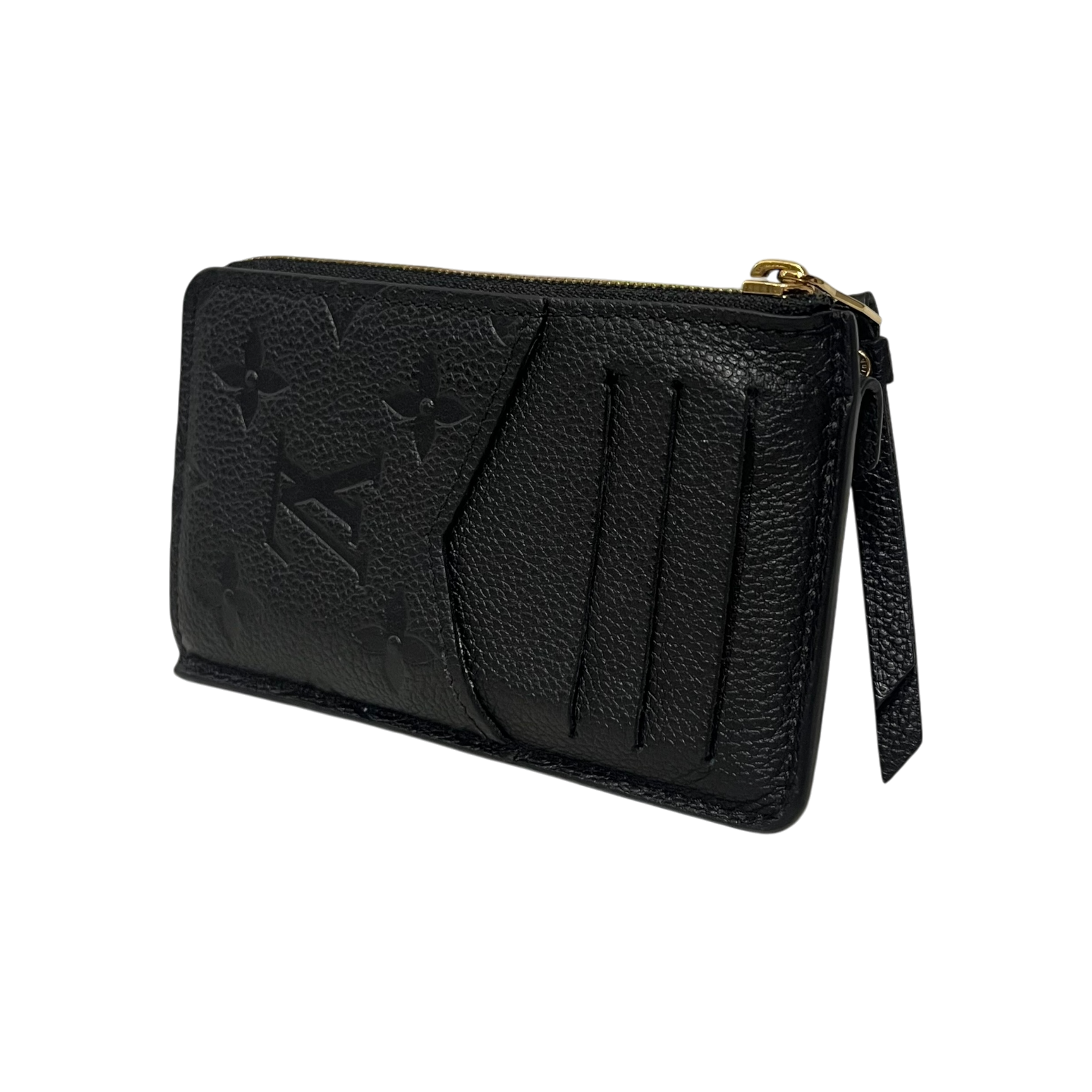 LOUIS VUITTON/Wallet/Leather/BLK/M's/card holder recto view 2