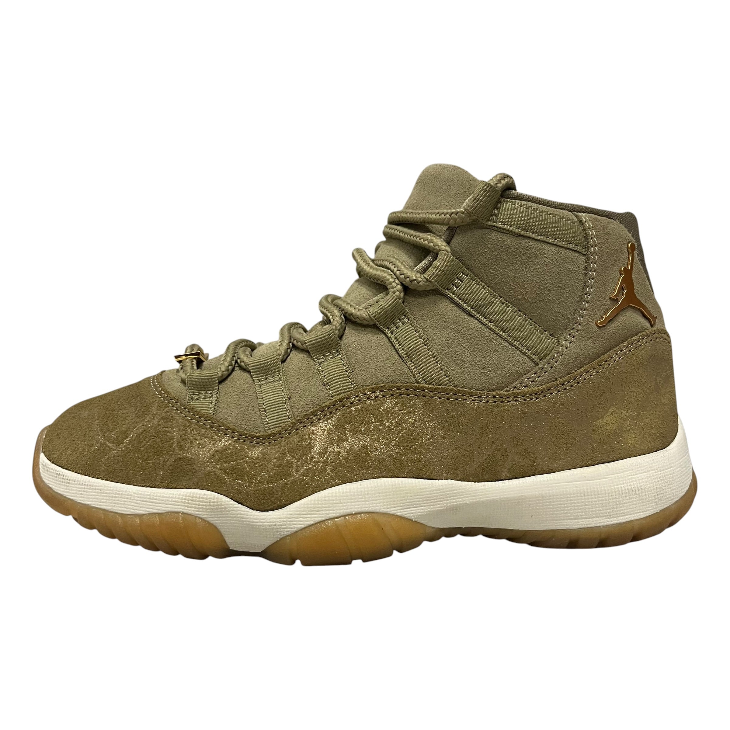 NIKE/Hi-Sneakers/US 8/Nylon/KHK/jordan 11 olive lux view 3