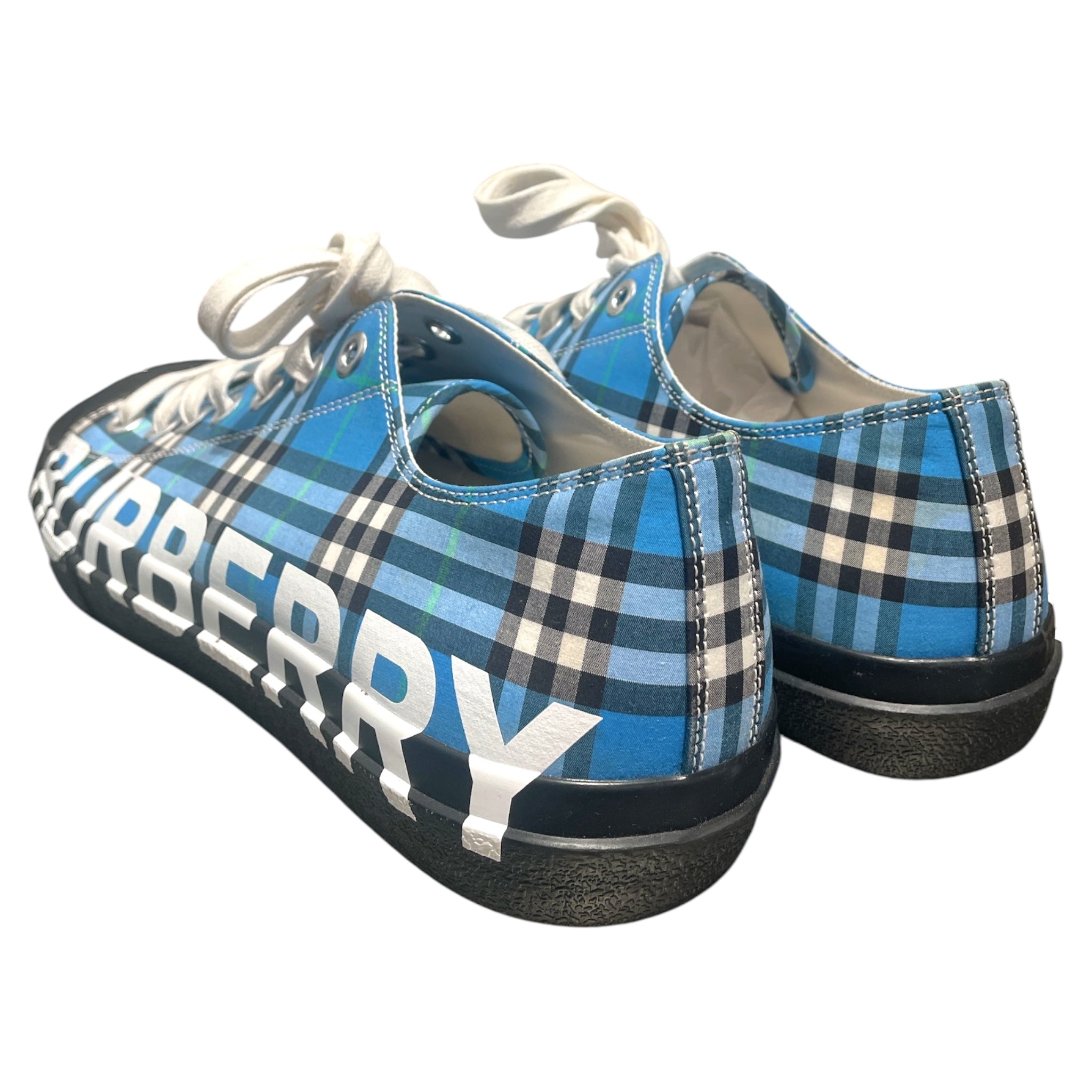 BURBERRY LONDON/Low-Sneakers/EU 44/Plaid/BLU/ view 2