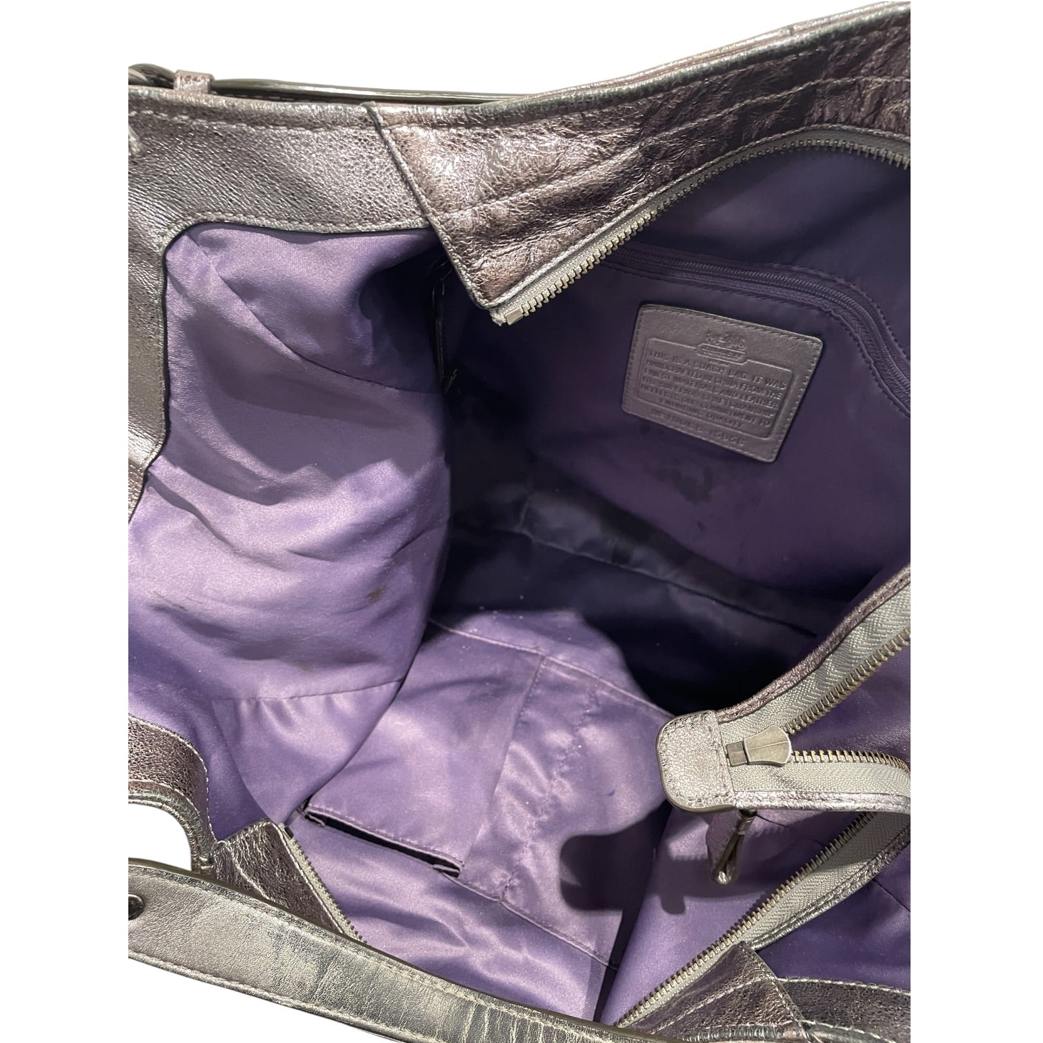 COACH/Hand Bag/Leather/SLV/Madison Maggie Metallic Bag view 6