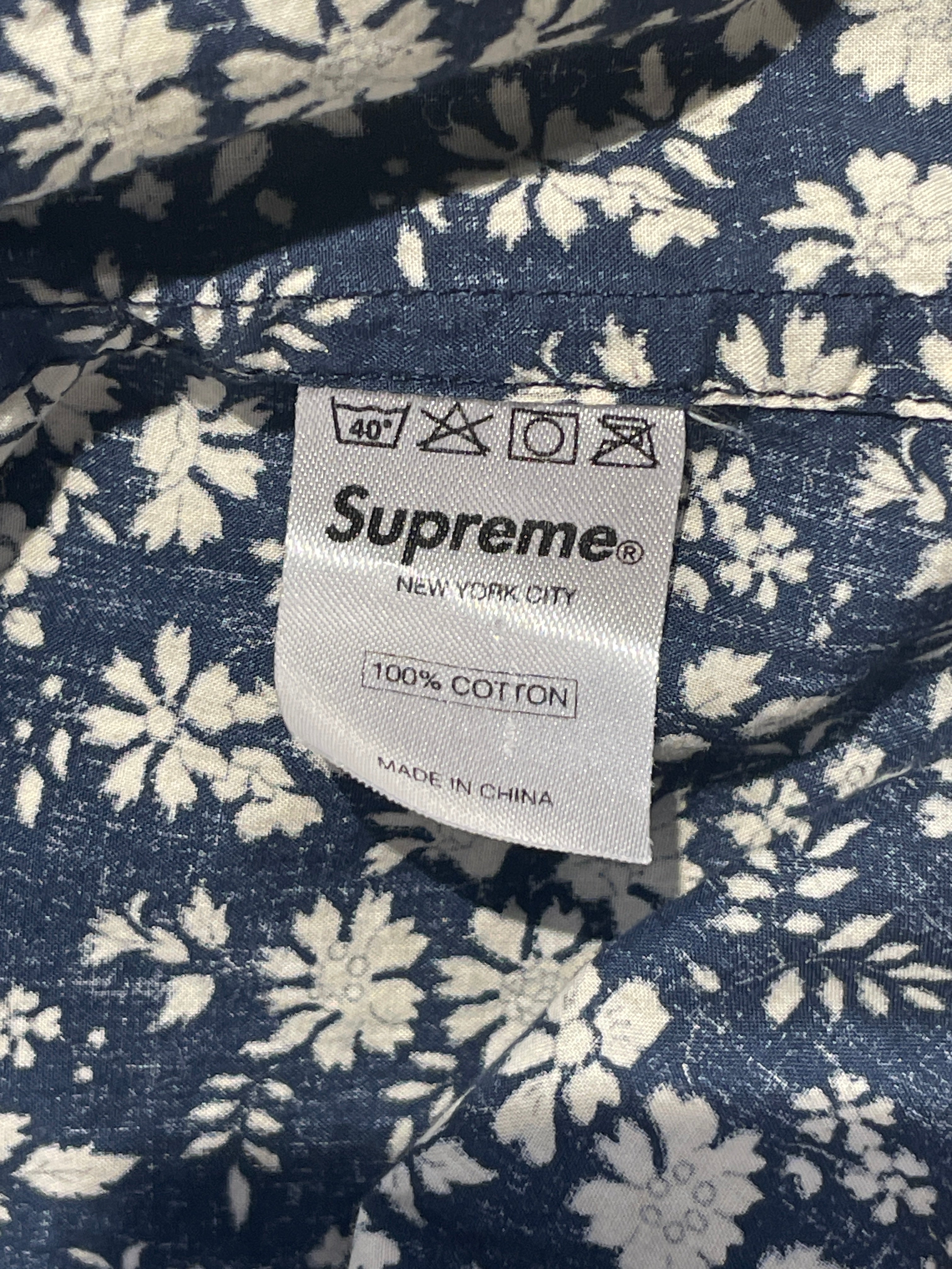 Supreme/LS Shirt/XL/Cotton/NVY/All Over Print/ view 4