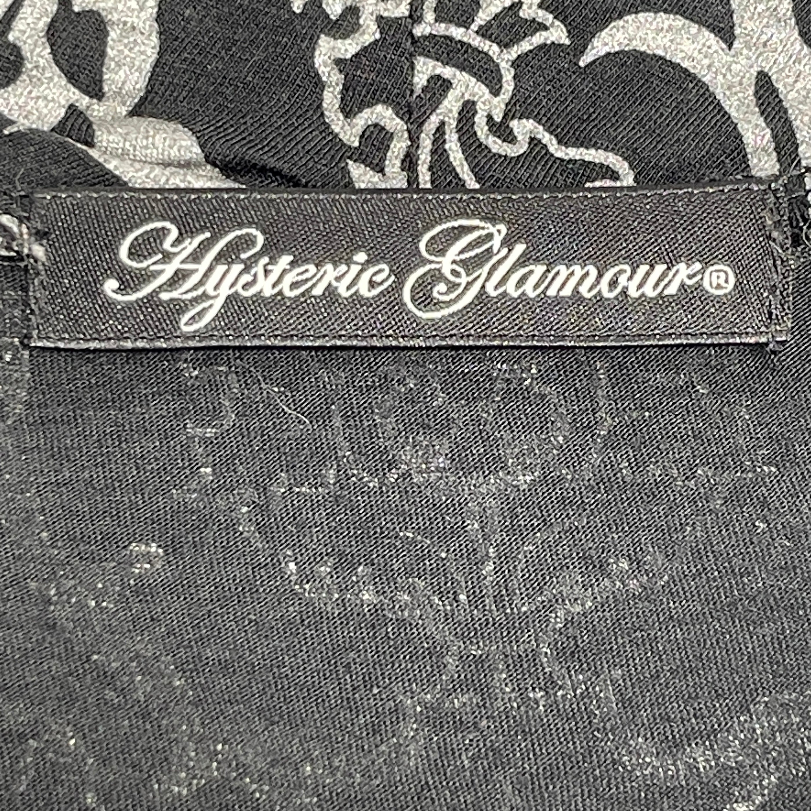 HYSTERIC GLAMOUR/LS T-Shirt/FREE/All Over Print/Cotton/BLK/ view 3