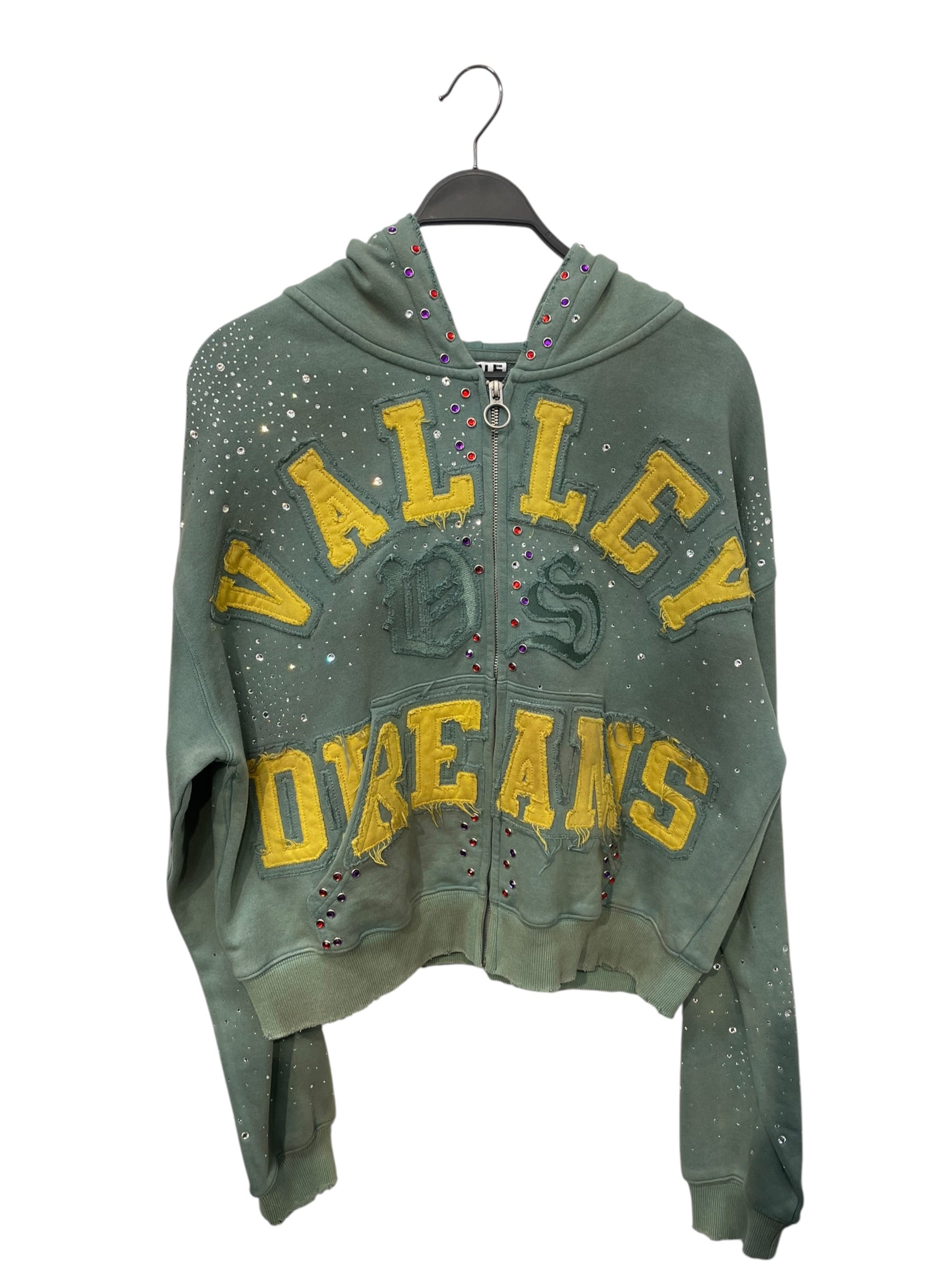 Vale Forever/Zip Up Hoodie/S/Cotton/GRN/classico view 1