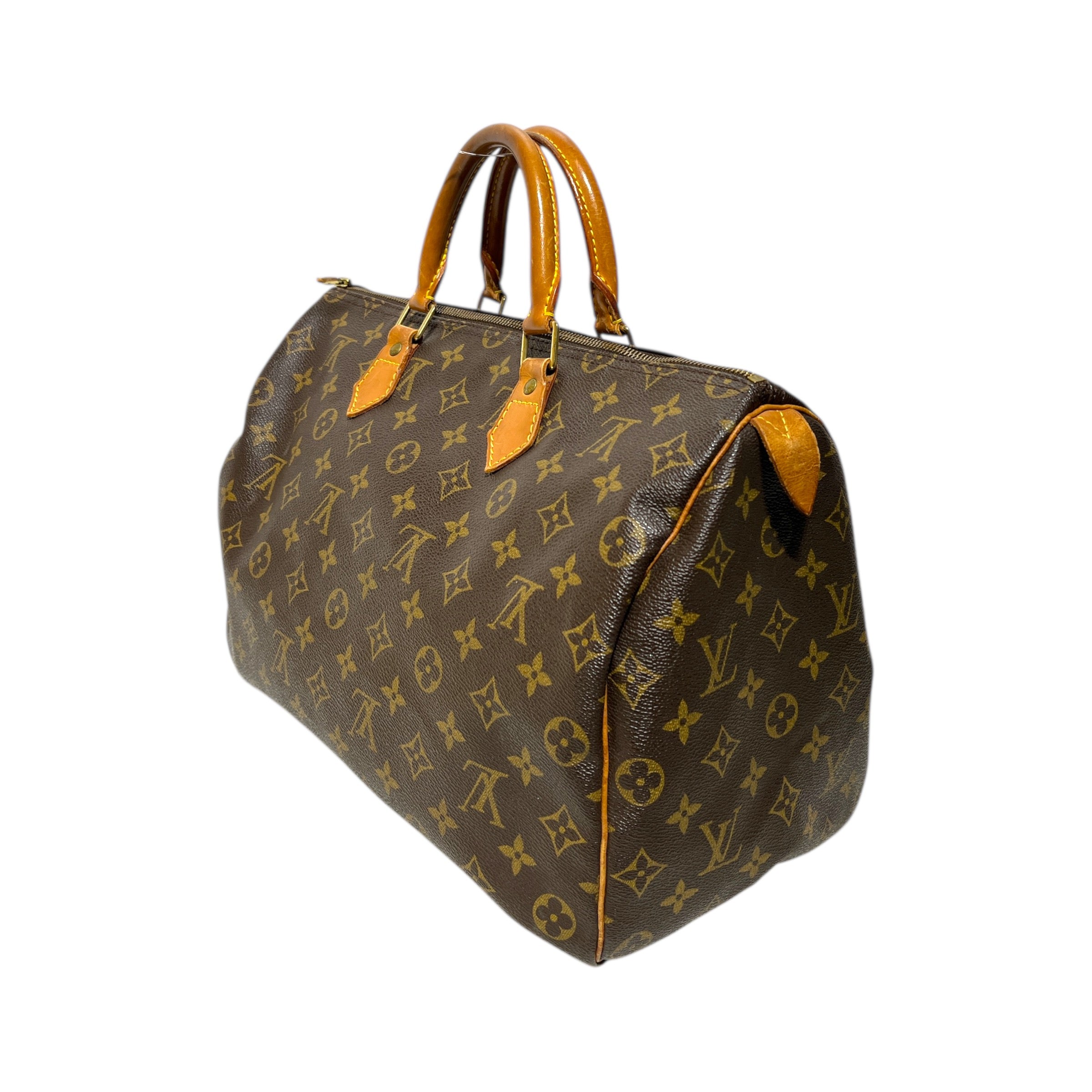 LOUIS VUITTON/Bag/Monogram/Leather/BRW/SPPEDY view 1