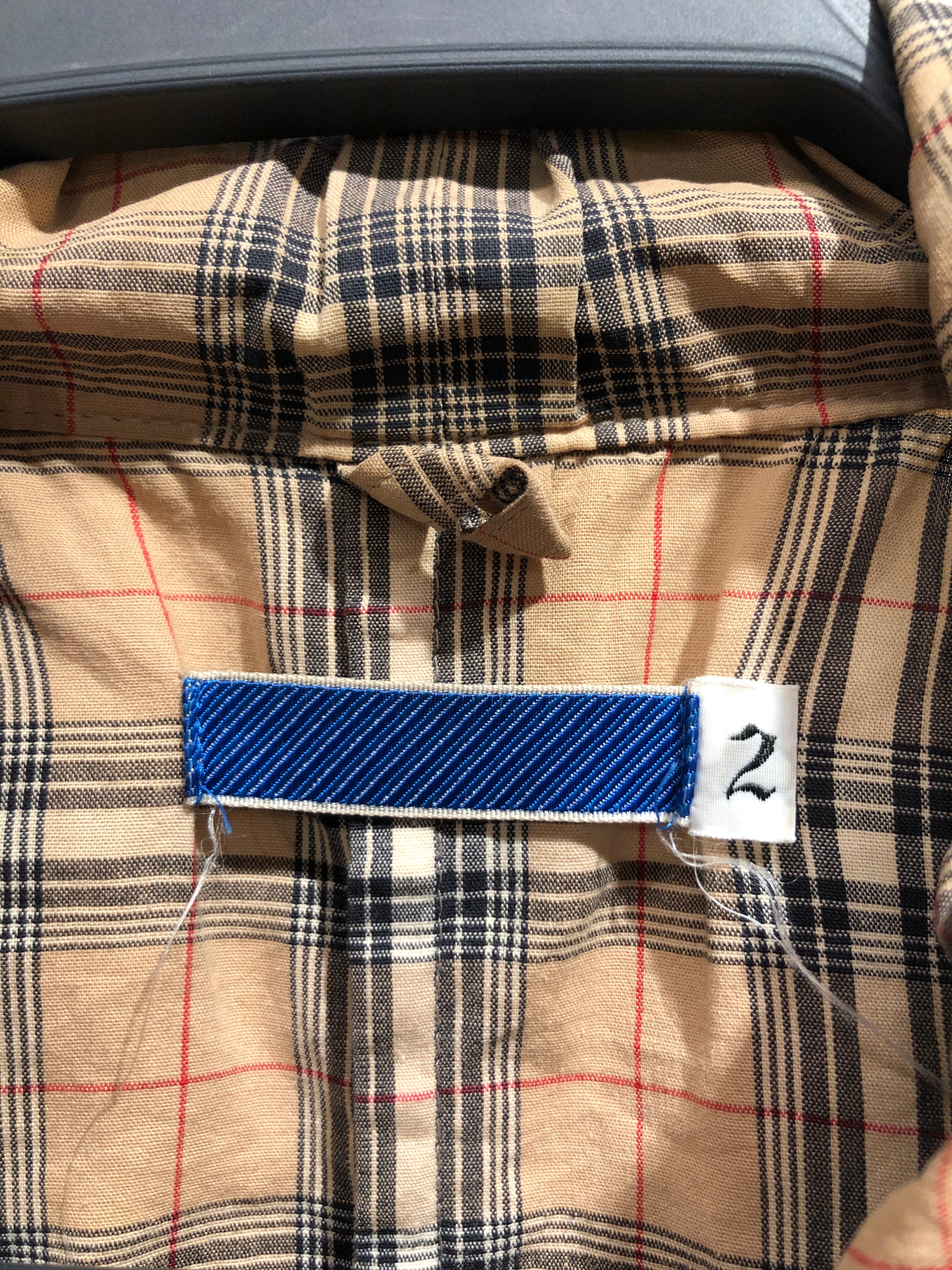 NUMBER (N)INE/Jacket/2/Cotton/BEG/Plaid/DRAWSTRING WAIST view 4