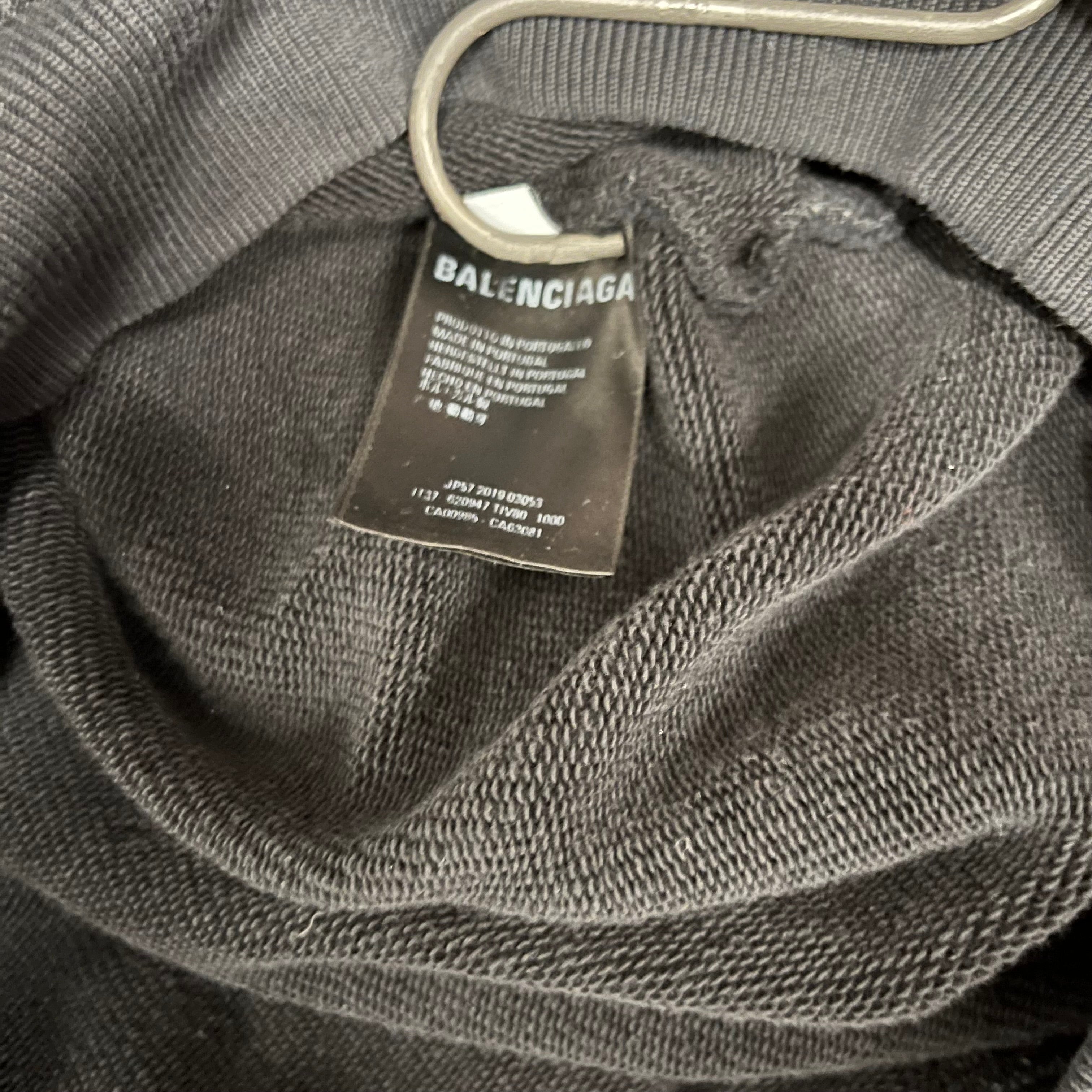 BALENCIAGA/Hoodie/XS/Cotton/BLK/Credit Card Hoodie view 6