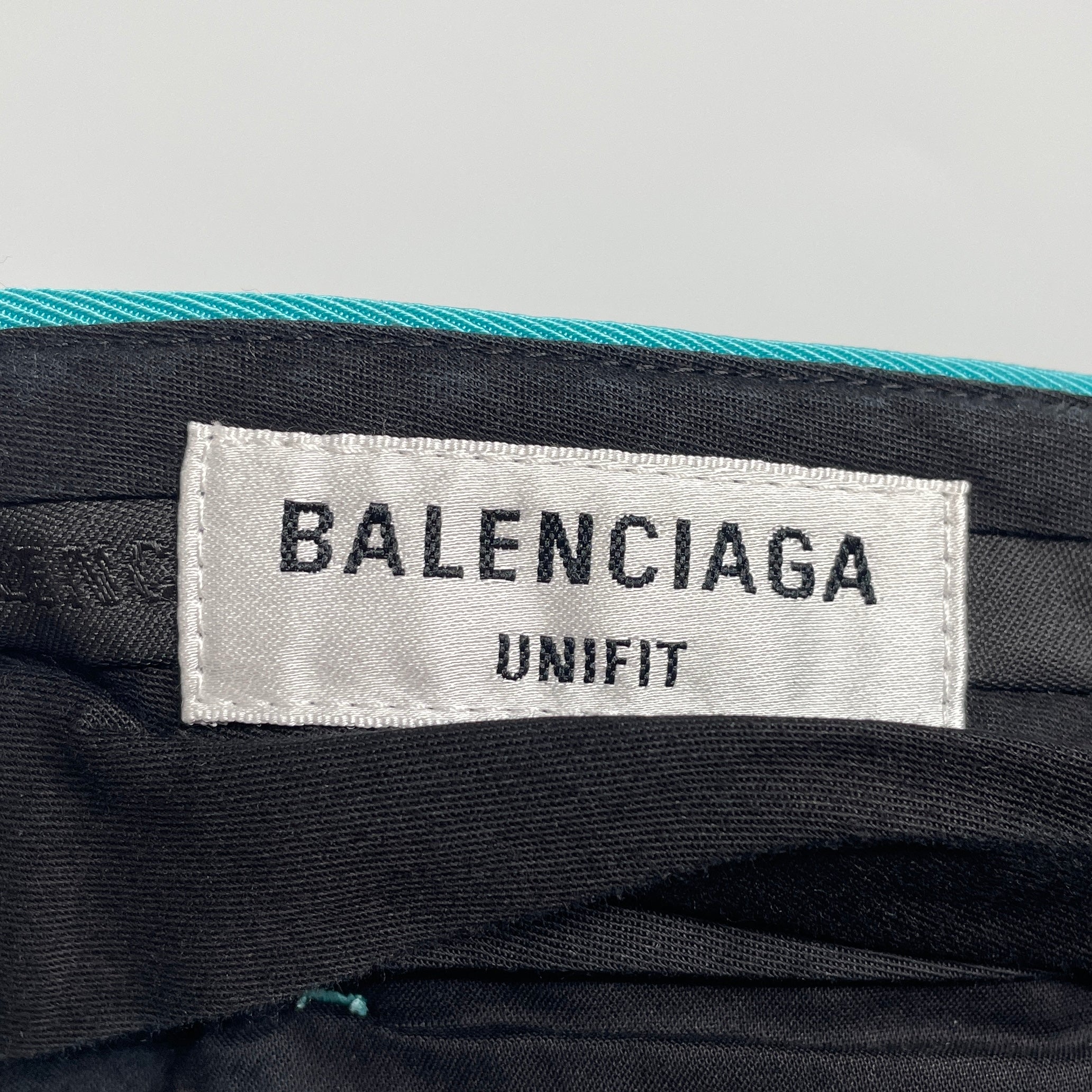 BALENCIAGA/Straight Pants/Cotton/BLU/BALENCIAGA TROUSERS TURQUOISE view 3