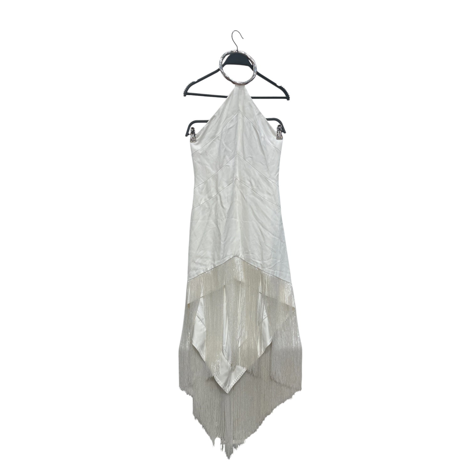 JIL SANDER/SL Dress/34/Cotton/WHT/BEADED RUNWAY DRESS view 1