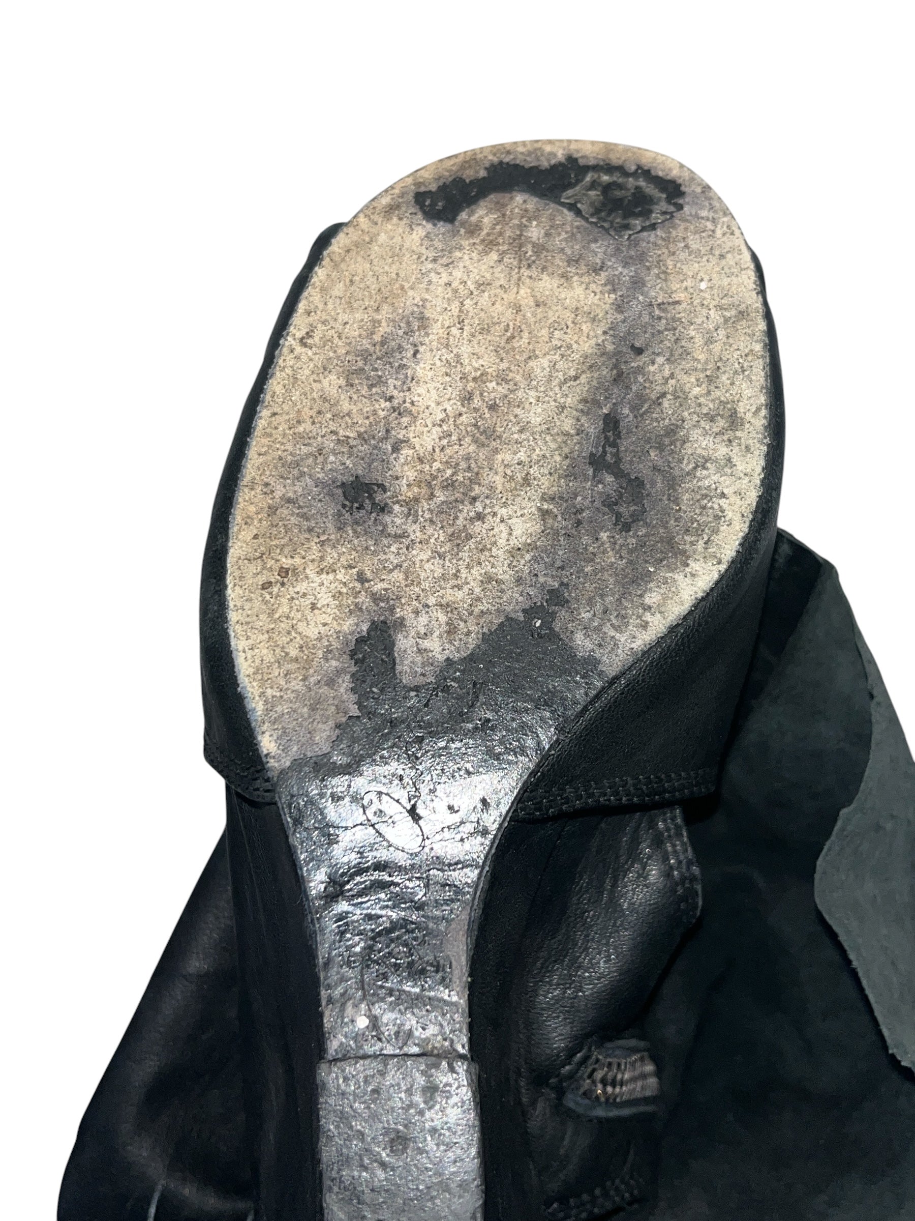 Rick Owens/Boots/US 6/Leather/BLK/WEDGE SHOE CAPE MIDI BOOT view 5
