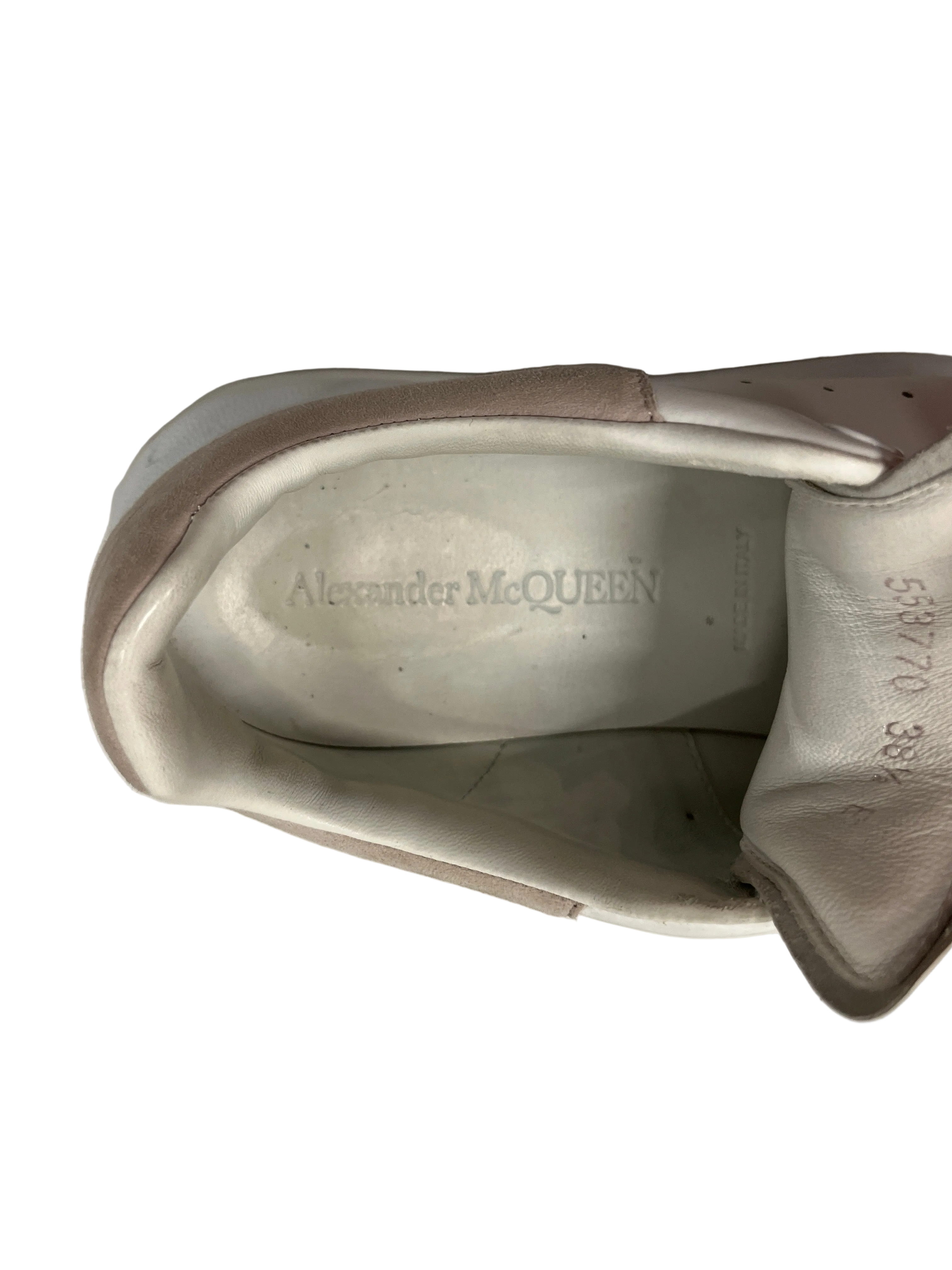 Alexander McQueen/Low-Sneakers/EU 38.5/Leather/WHT/Chunky Heel/OVERSIZED LEATHER SNEAKER view 3