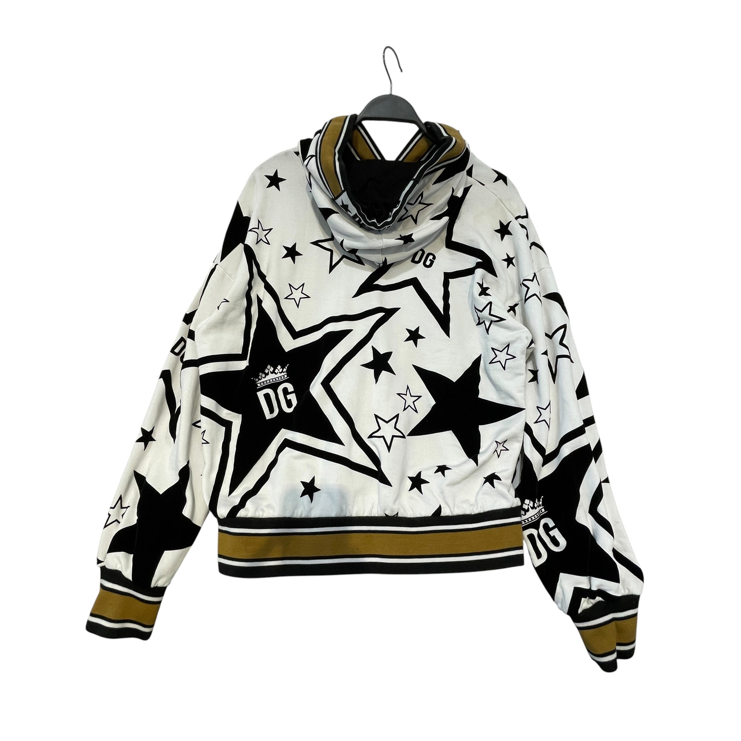 DOLCE&GABBANA/Hoodie/M/All Over Print/Cotton/WHT/"Millennial Stars" view 2