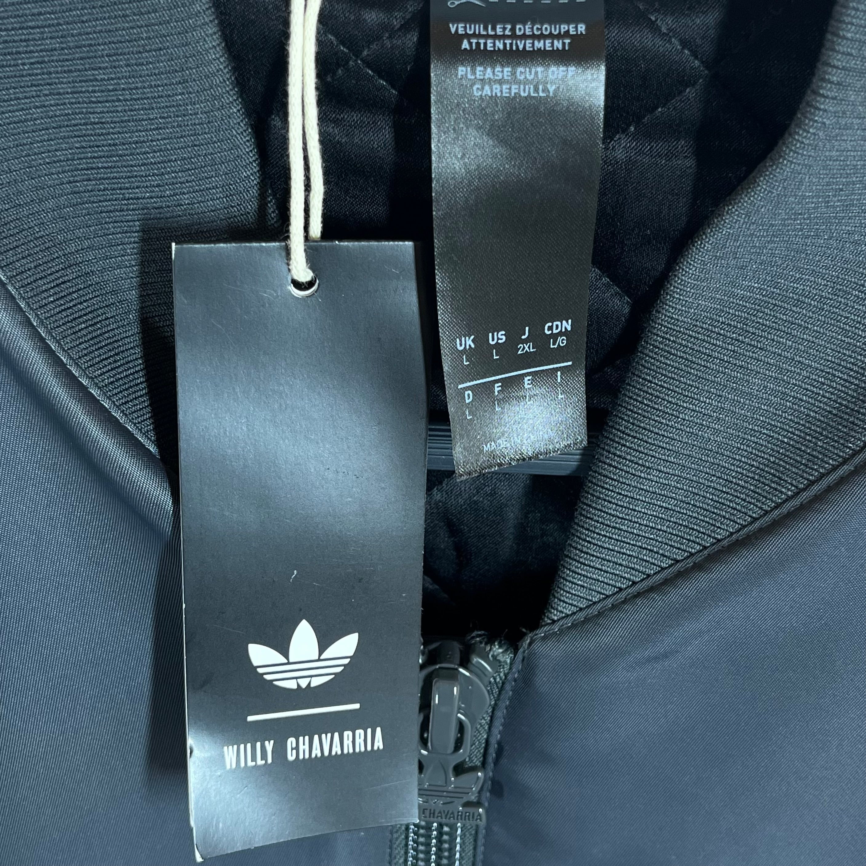adidas/WILLY CHAVARRIA/Flight Jkt/L/Nylon/GRY/FINE ATHLETIC FASHIONS view 4