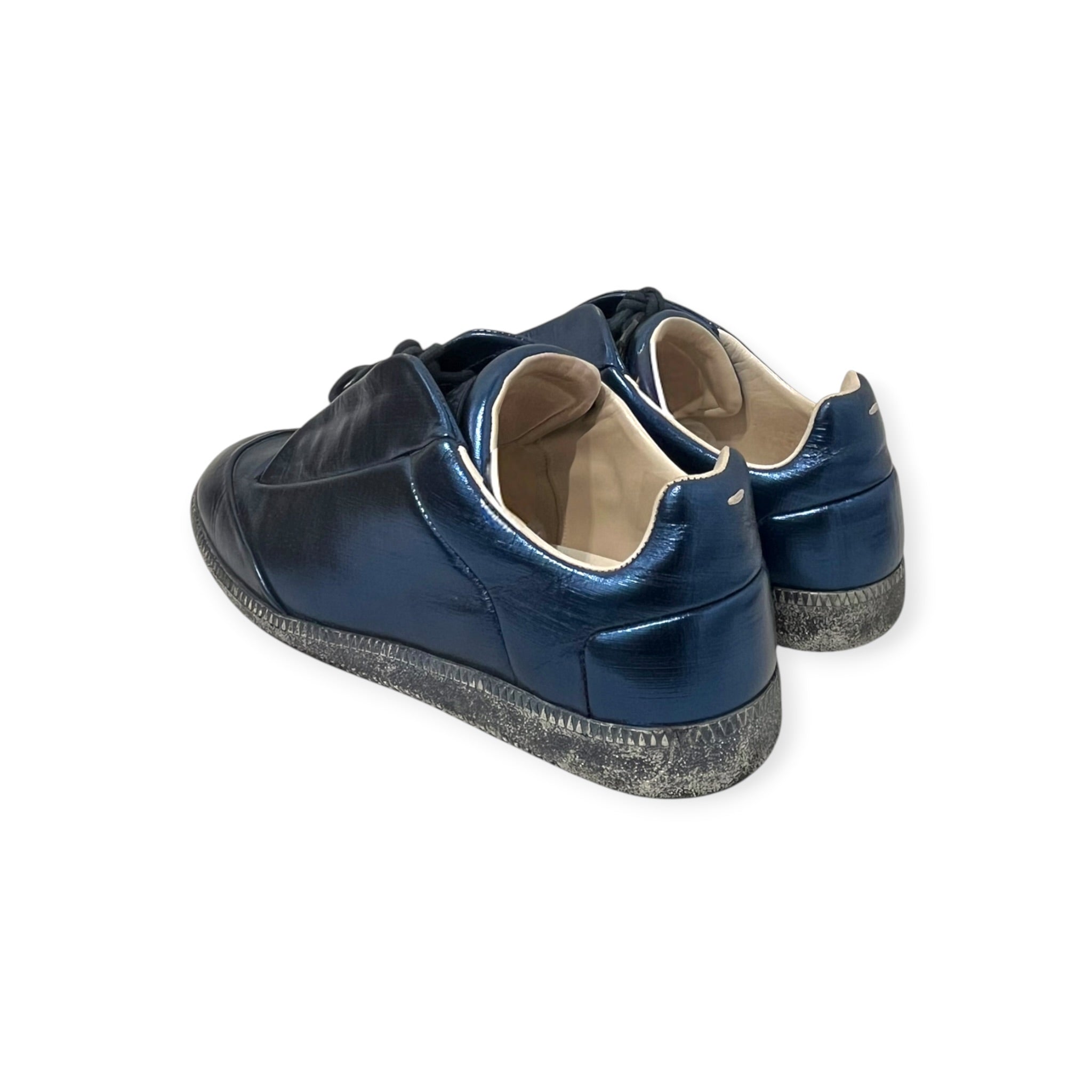 Maison Margiela/Low-Sneakers/EU 43/Faux Leather/BLU/METALLIC SILVER FUTURE LOWS view 3