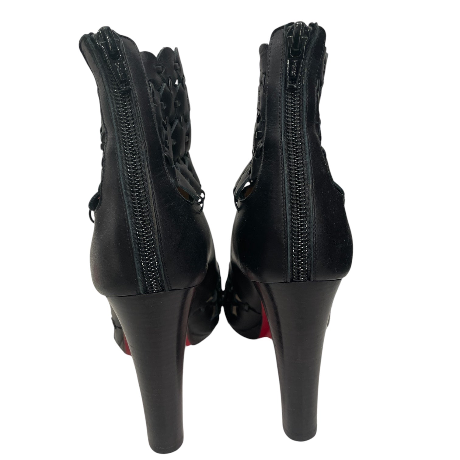 Christian Louboutin/Heels/EU 36.5/Leather/BLK/Open-Toe/ view 3