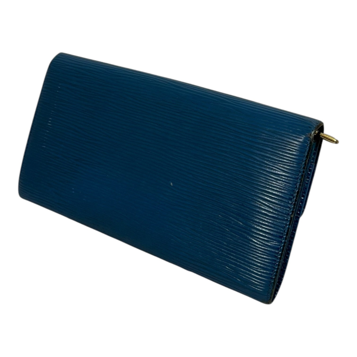 LOUIS VUITTON/Long Wallet/Leather/BLU/EPI view 2
