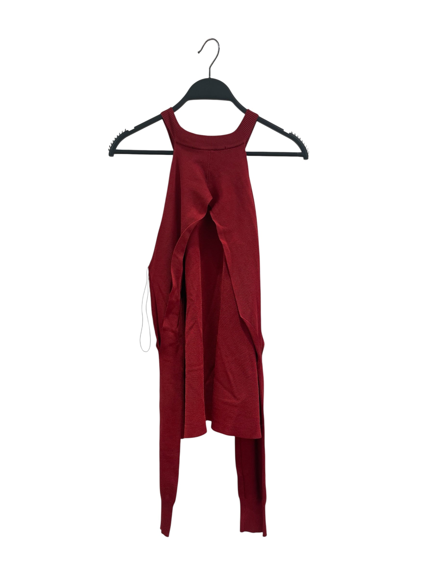 DION LEE/LS T-Shirt/S/Nylon/RED/OPEN SHOULDER view 2