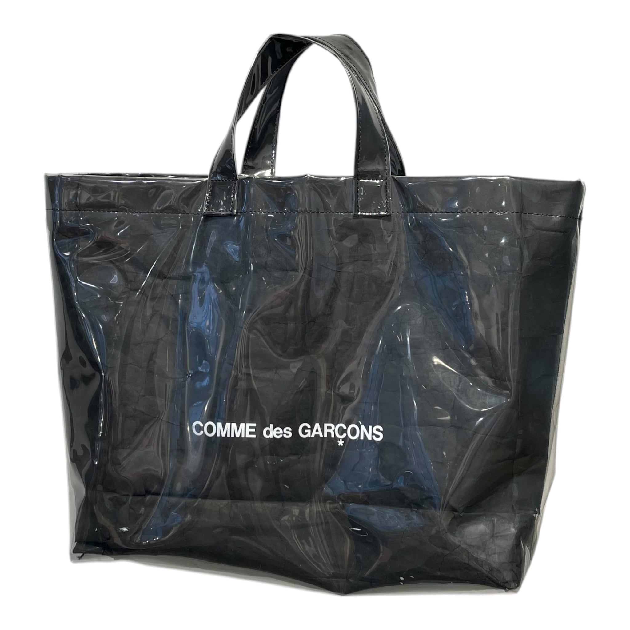 COMME des GARCONS/Tote Bag/Graphic/BLK/PVC BLACK MARKET view 2