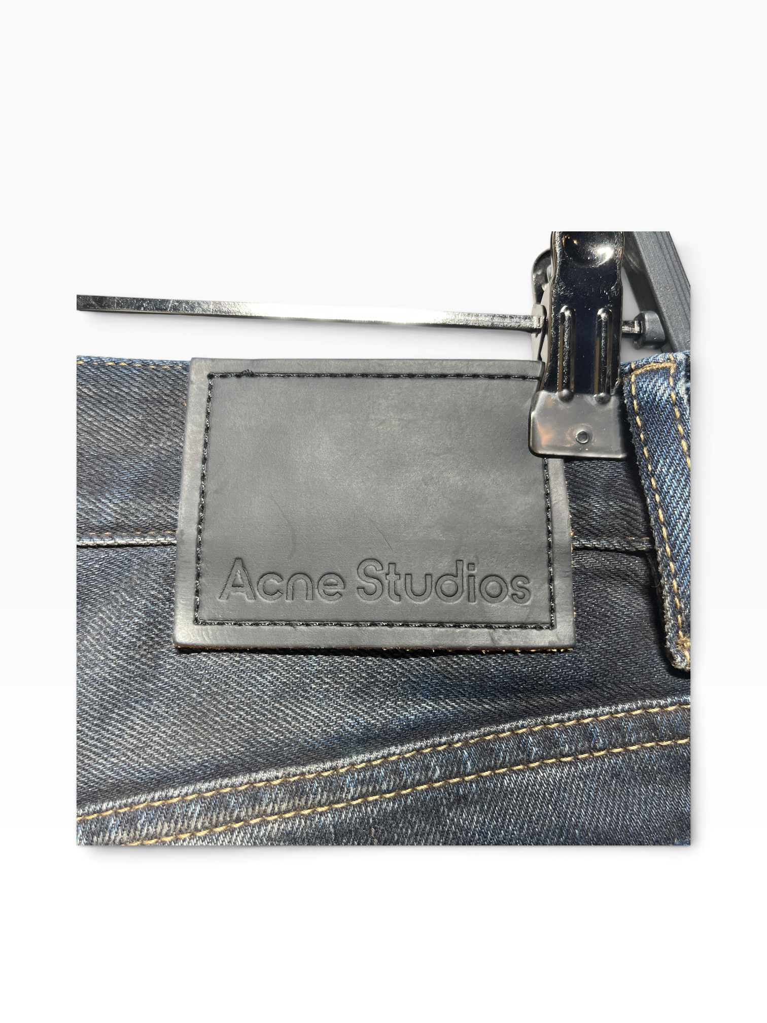 Acne Studios/Straight Pants/29/Denim/NVY/2021M DARKSIDE view 3