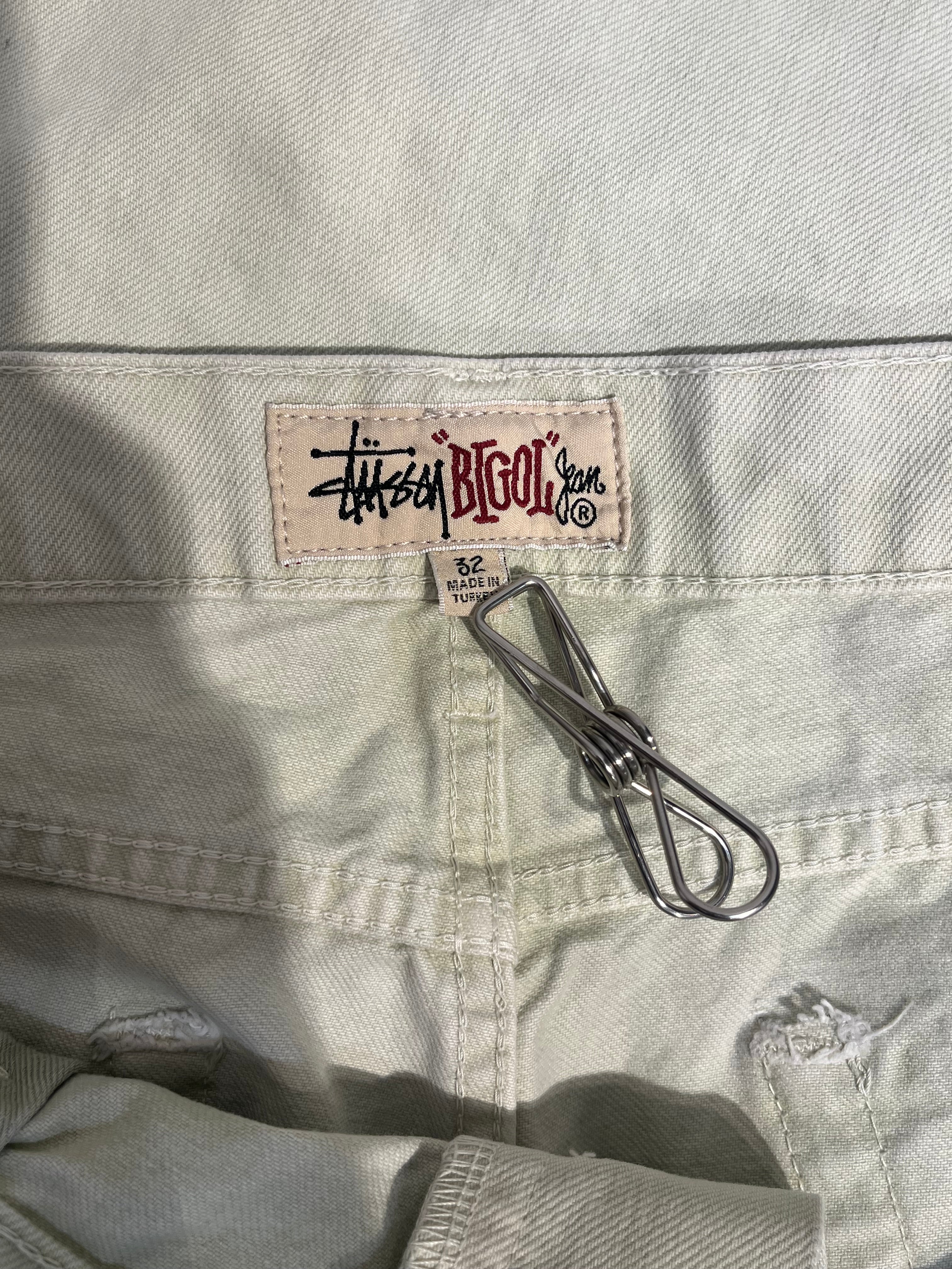 STUSSY/Pants/32/Cotton/GRN/BAGGY BIG OL LIGHT GREEN JEAN view 5