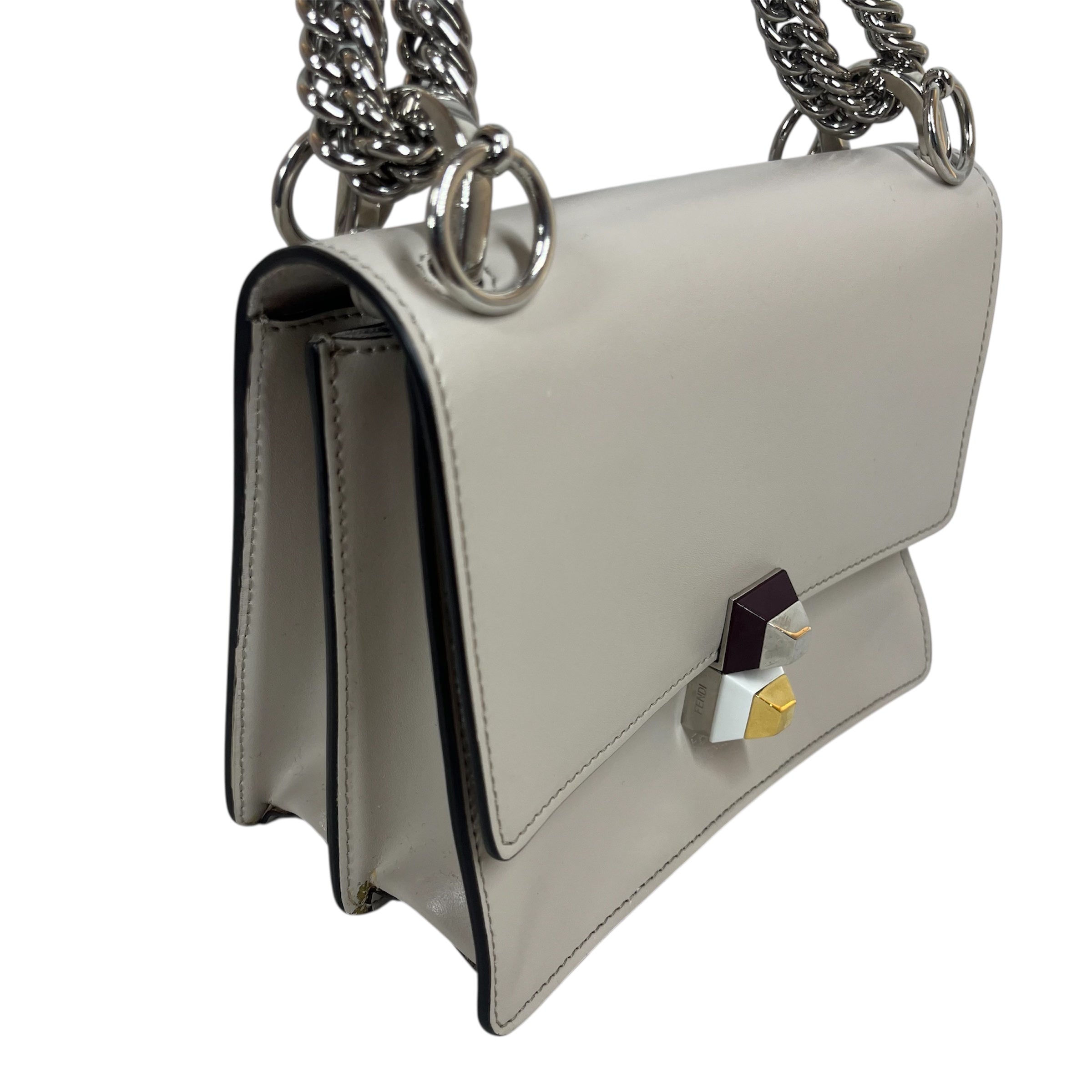 FENDI/Hand Bag/Leather/BEG/Studs Kan view 6