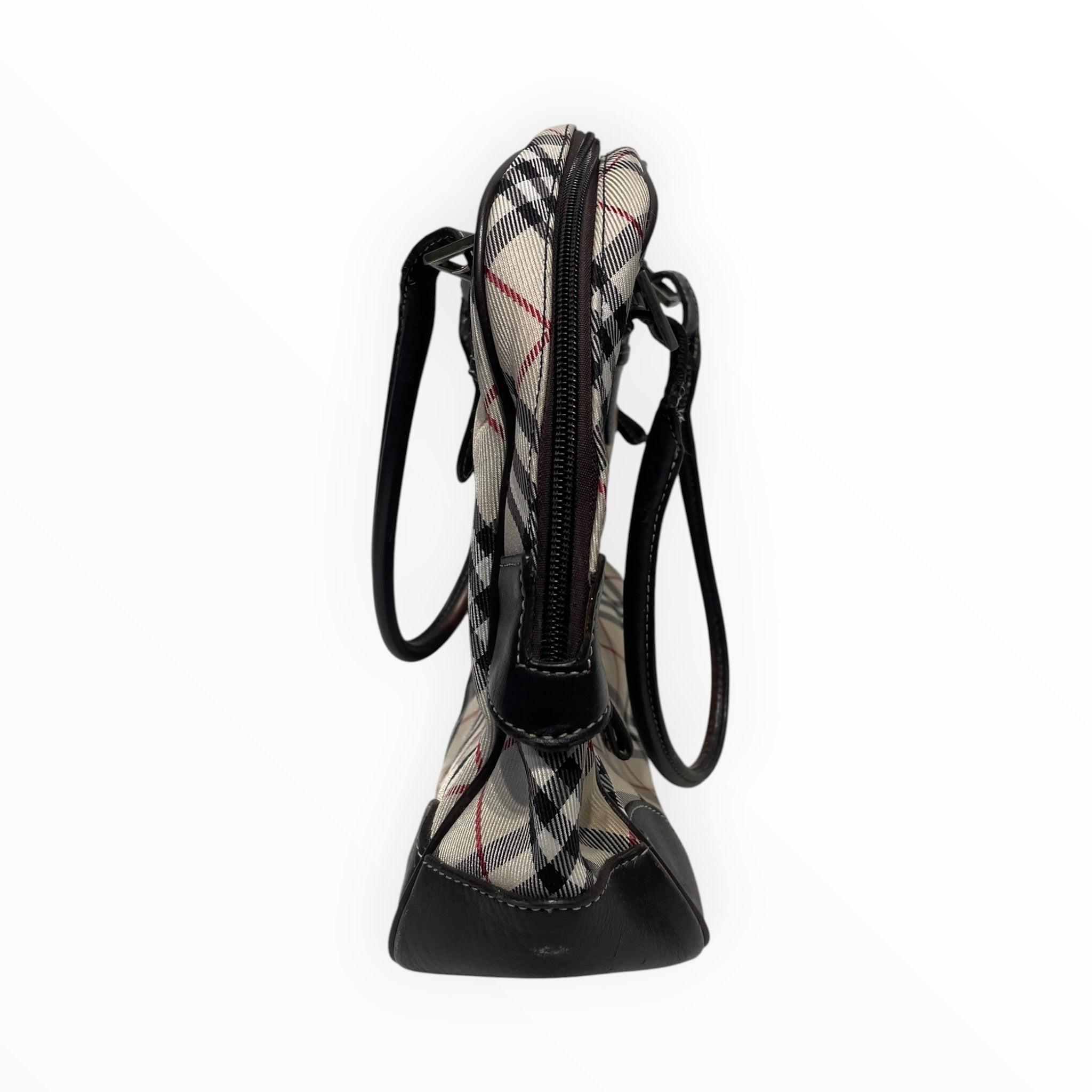BURBERRY LONDON/Hand Bag/Plaid/Cotton/CRM/ view 3