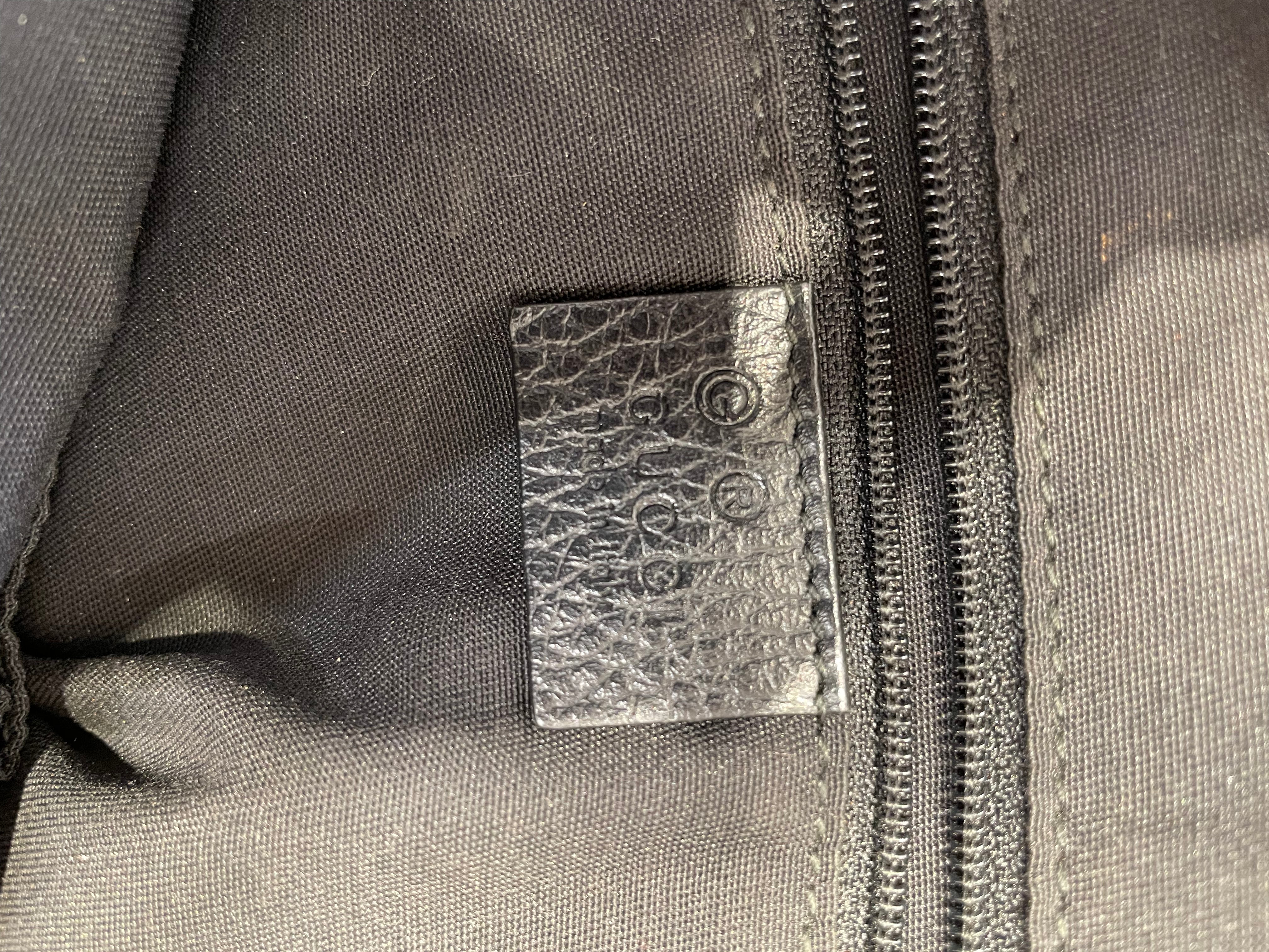 GUCCI/Hand Bag/M/Border/Nylon/BLK/DOME view 4
