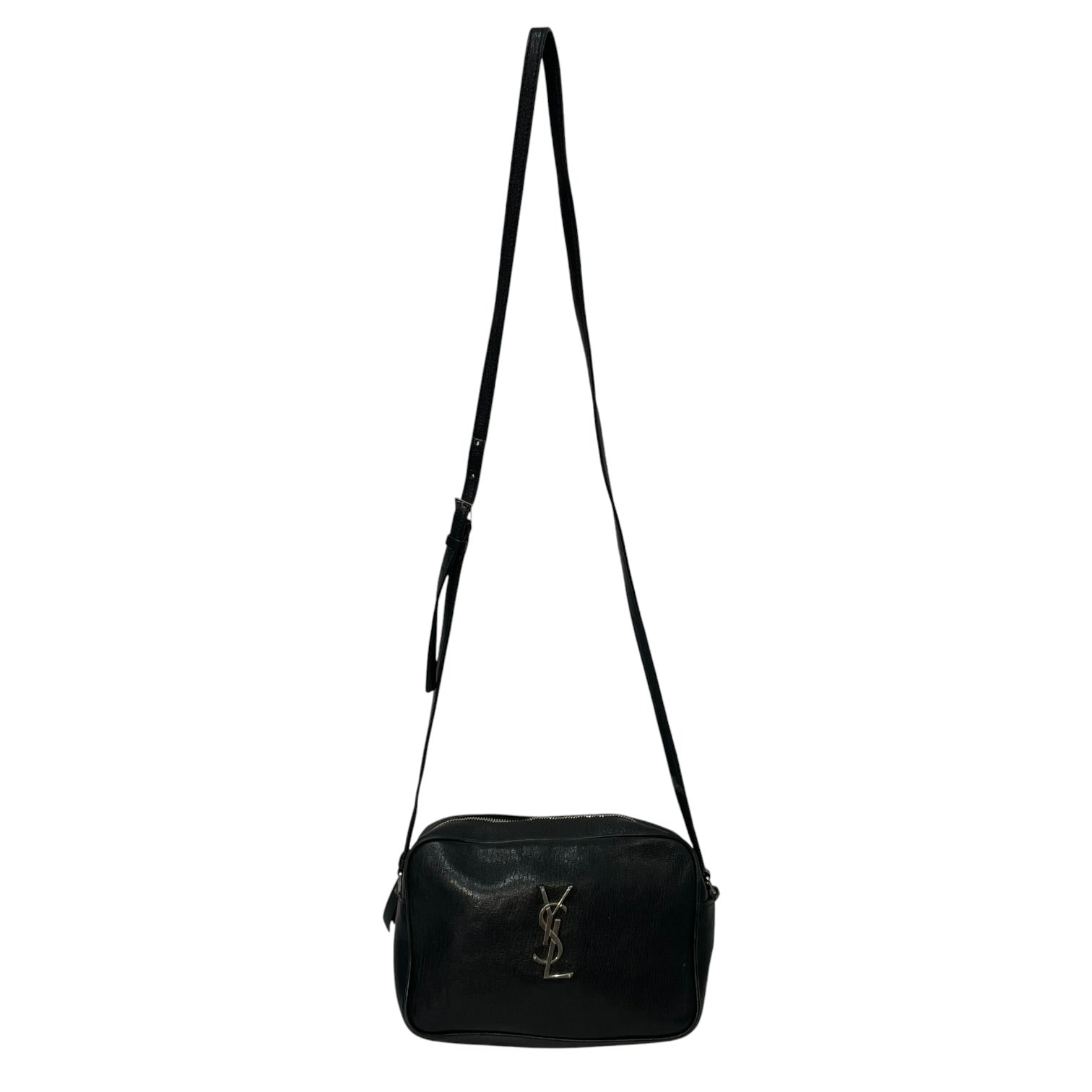 YVES SAINT LAURENT/Bag/Leather/BLK/lou camera bag view 1