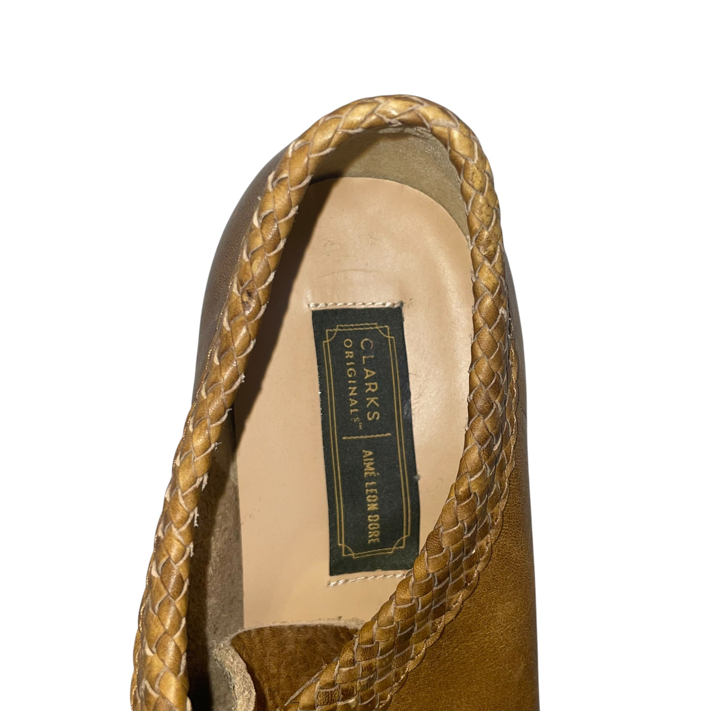 Clarks/AIME LEON DORE/Deck Shoes/US 10.5/CML/pnk soles/threaded ankle view 4