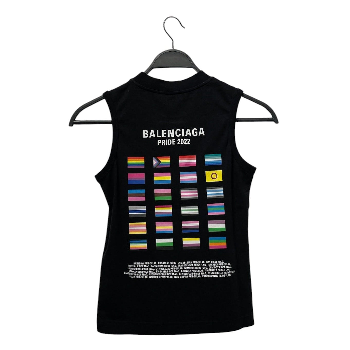 BALENCIAGA/Tank Top/XS/Cotton/BLK/2022 BOY/GIRL PRIDE view 2