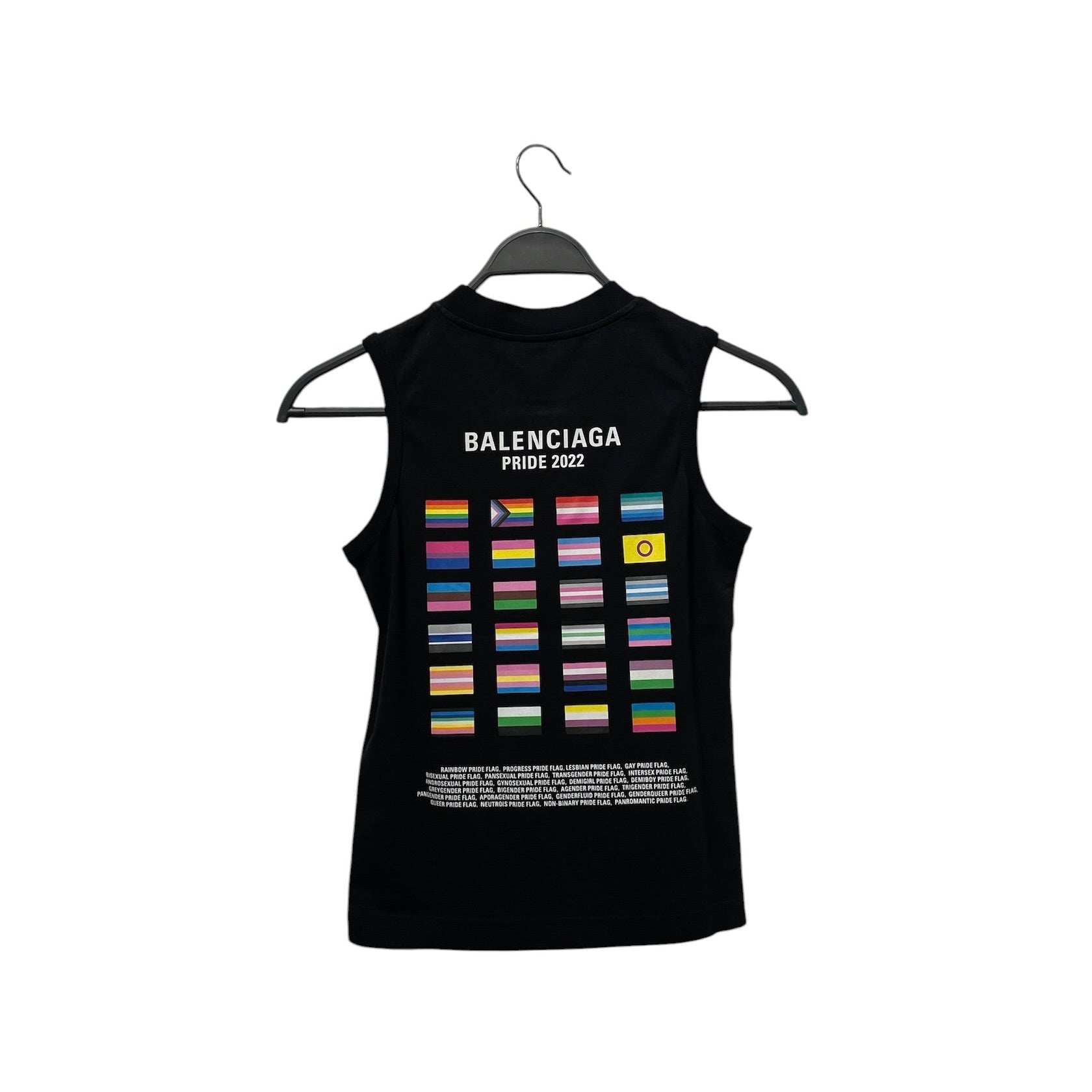 BALENCIAGA/Tank Top/XS/Cotton/BLK/2022 BOY/GIRL PRIDE view 2