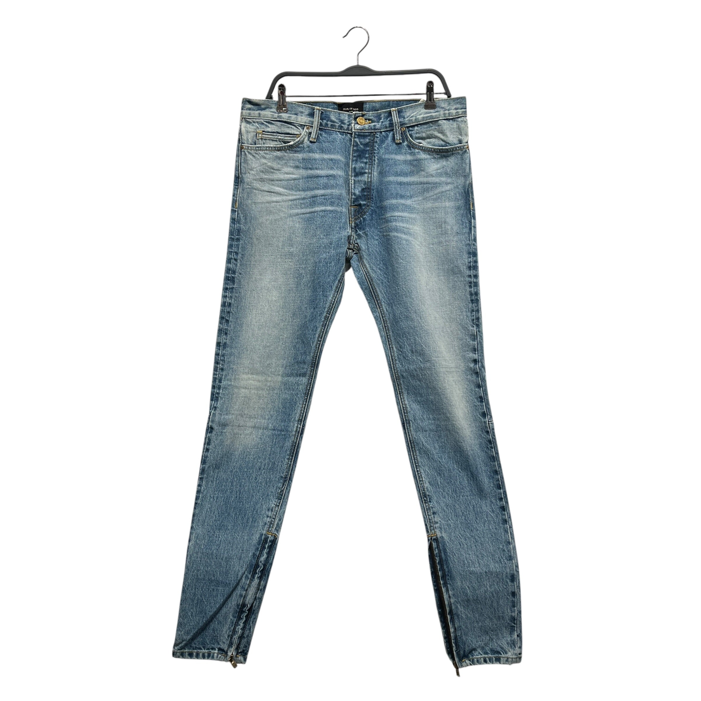 FEAR OF GOD/Pants/34/Denim/BLU/DARK WASH ZIPPERS ON ANKLES view 1