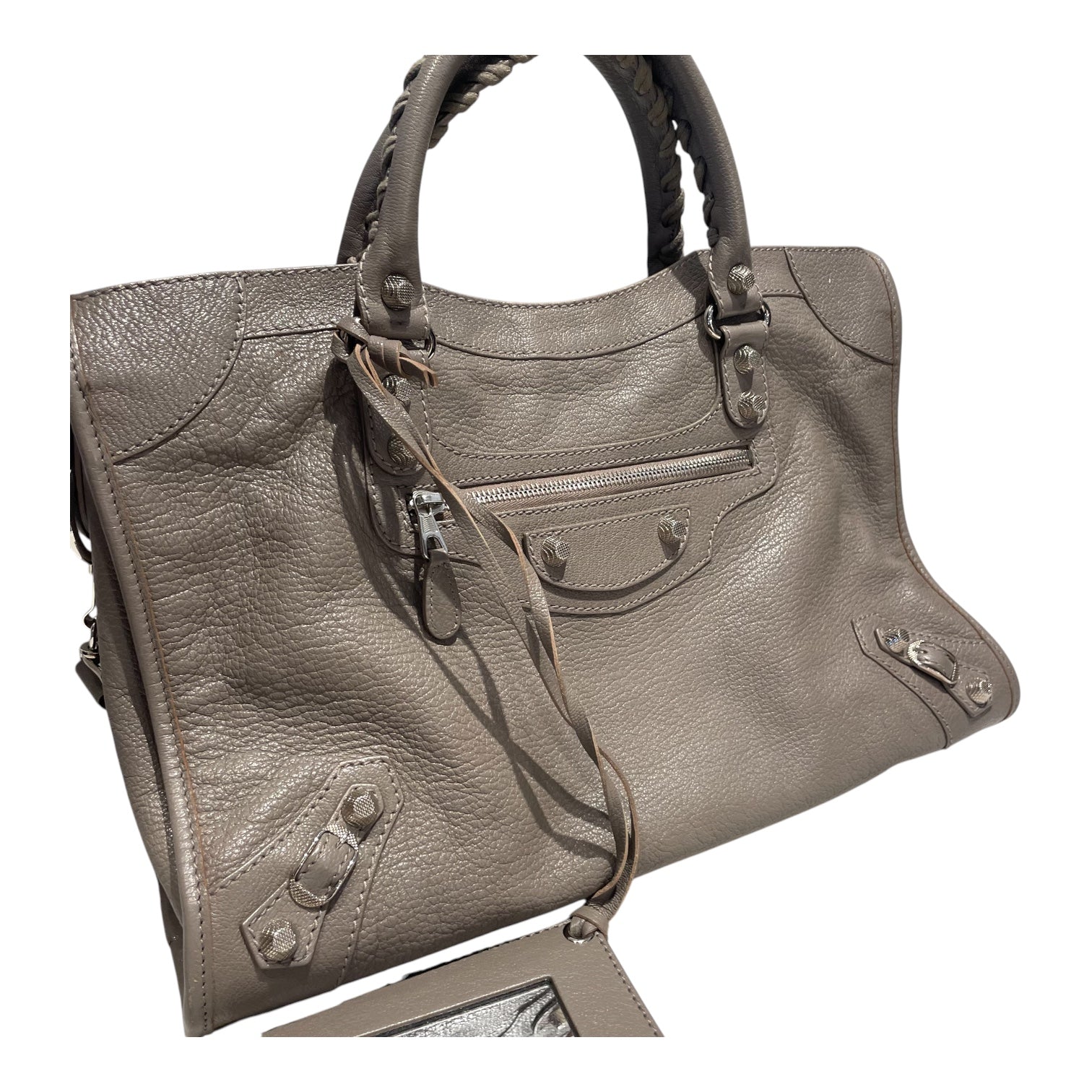 BALENCIAGA/Bag/Leather/GRY/Lambskin Le City view 6