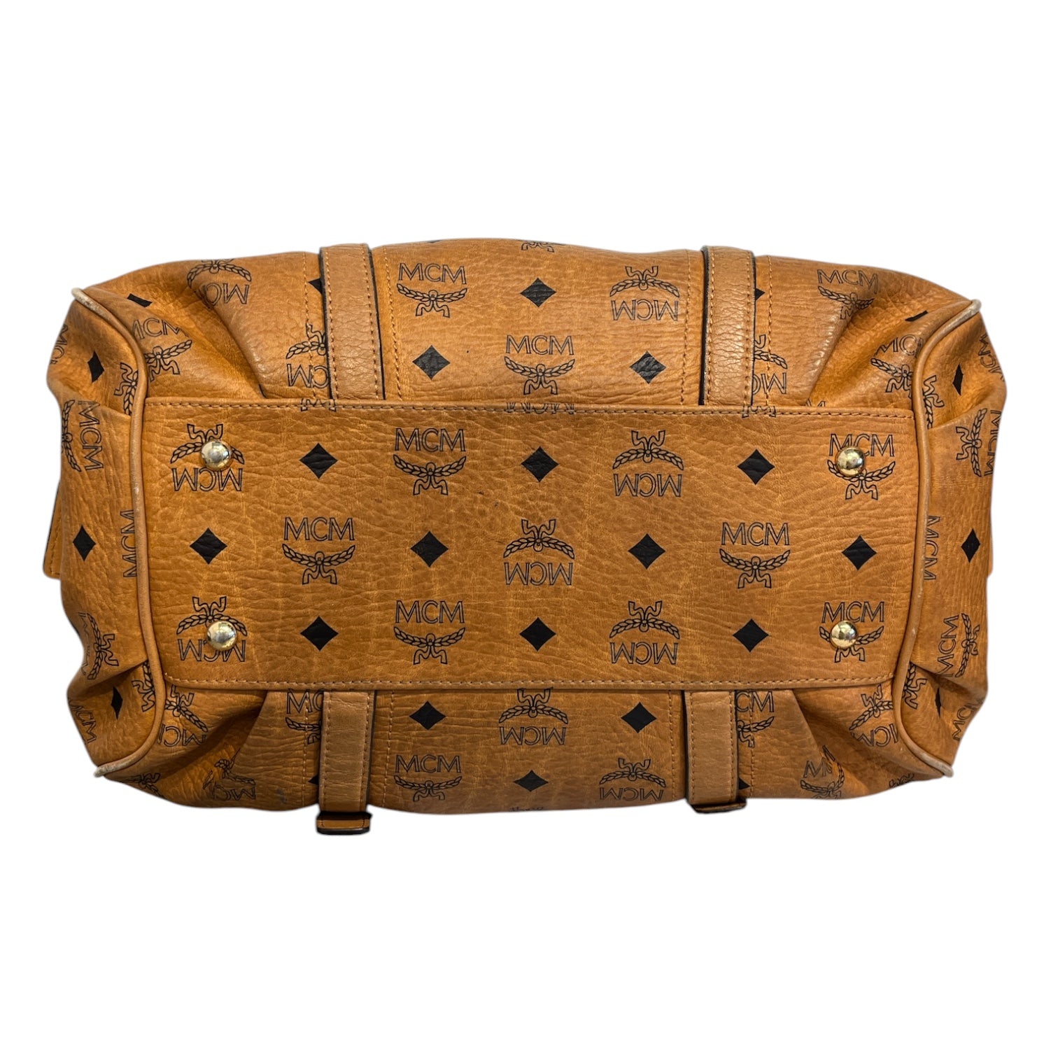 MCM/Hand Bag/Leather/CML/COGNAC MONOGRAM SATCHEL view 3