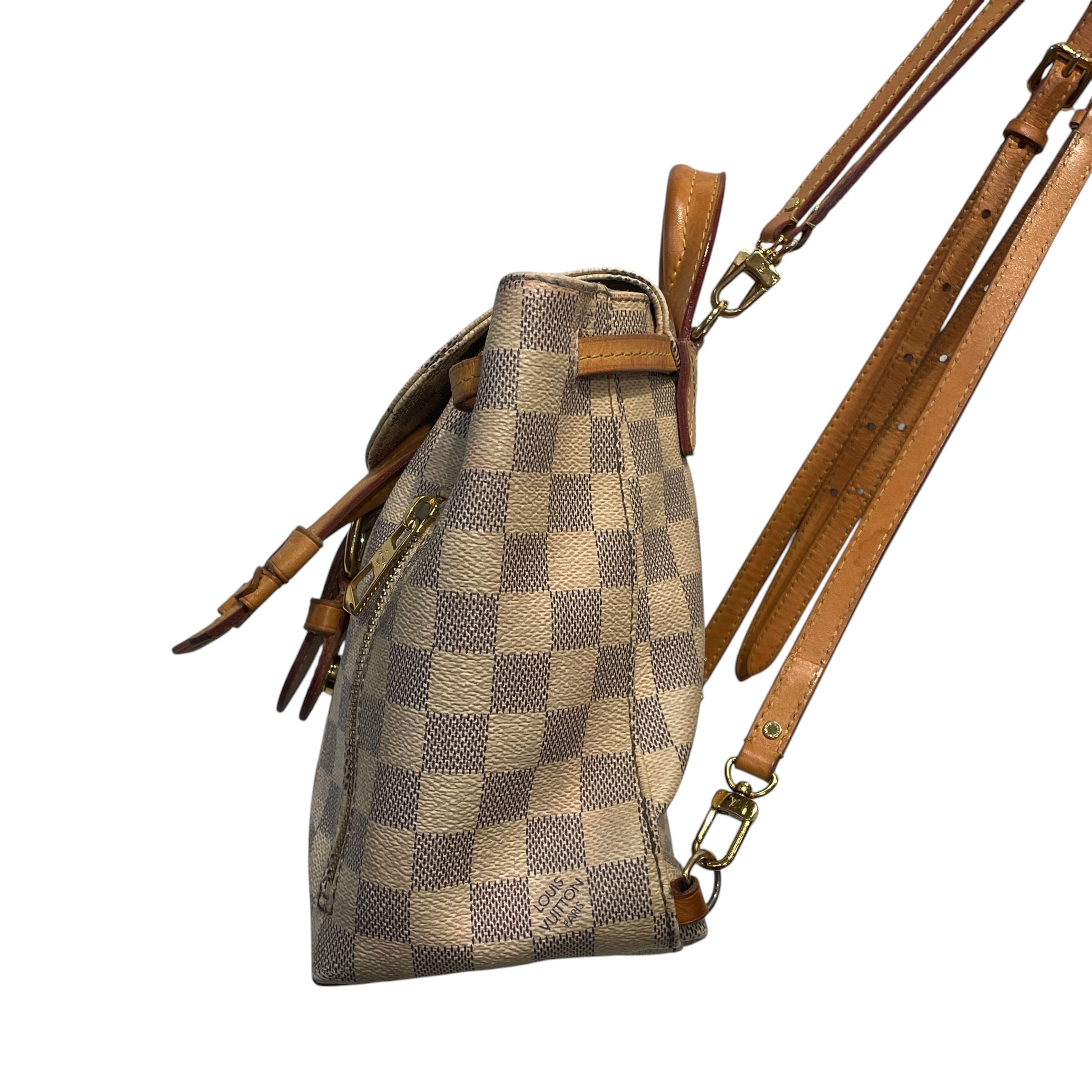 LOUIS VUITTON/Backpack/Hombre Check/CRM/DAMIER AZUR SPERONE BB view 8