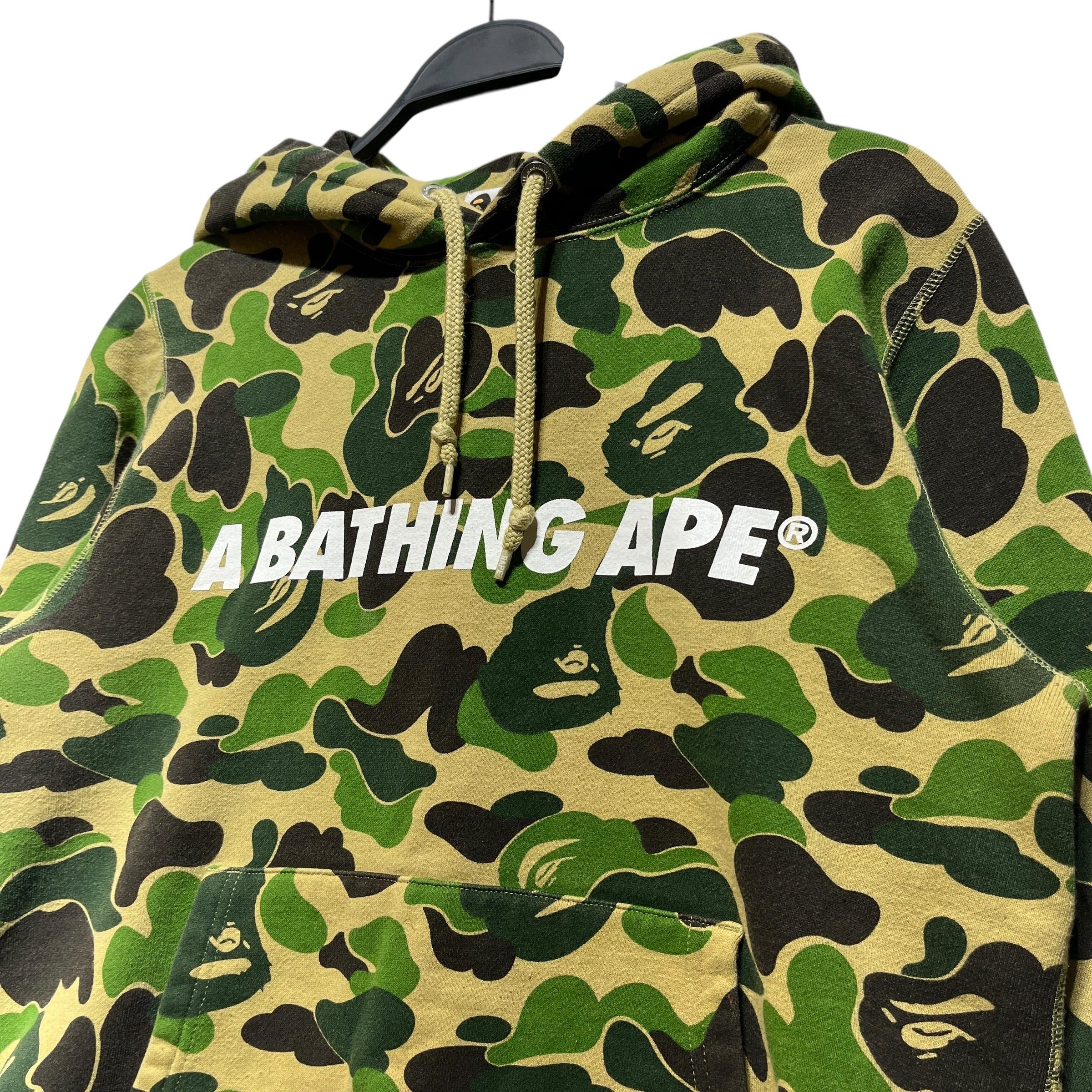 A BATHING APE/Hoodie/M/Camouflage/Cotton/GRN/Front Logo Hoodie view 2